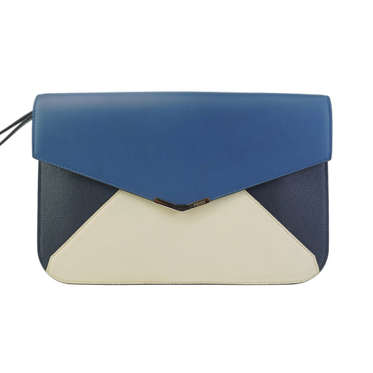 Fendi Envelope Clutch Blue