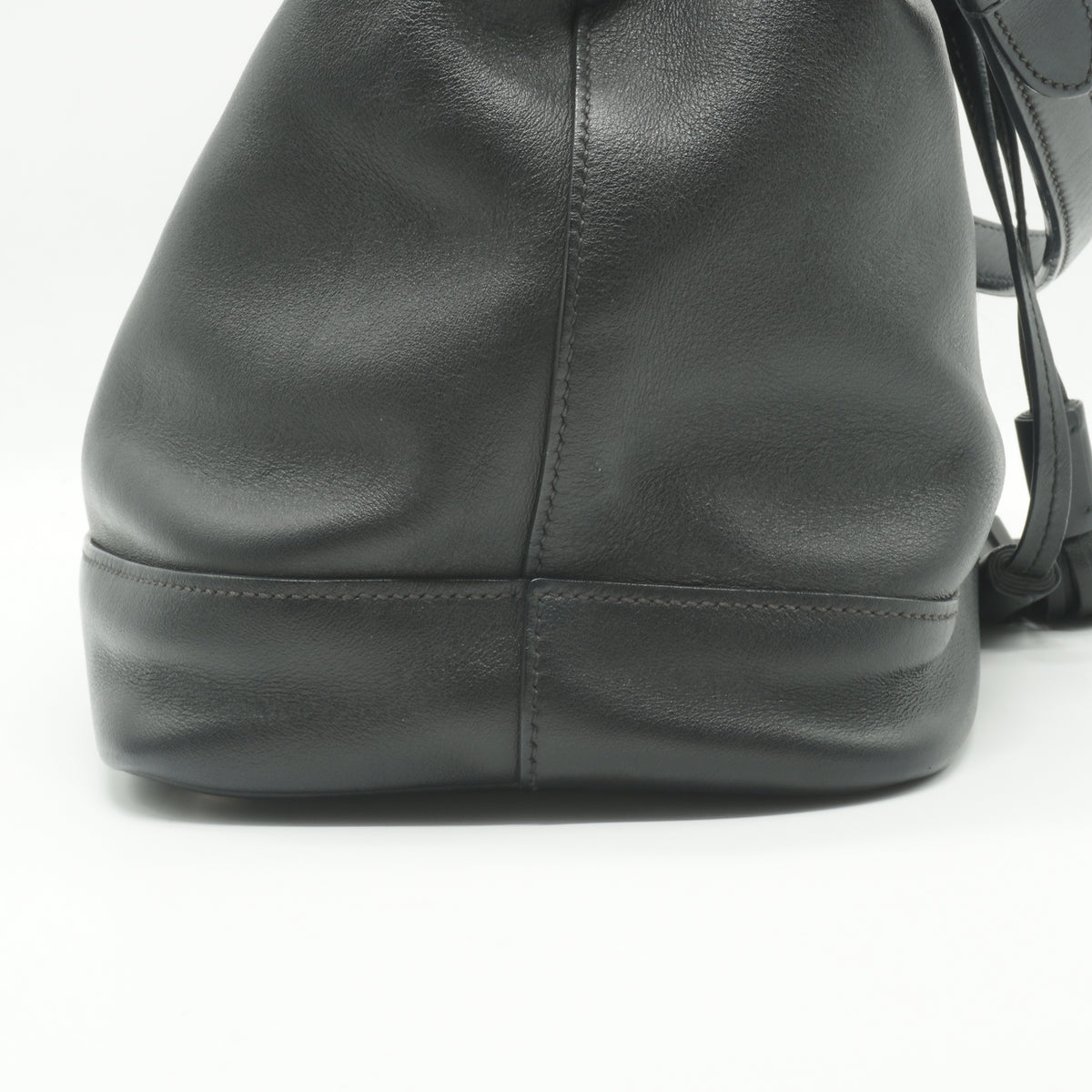Prada	City Calf Leather Small Bucket Bag Black SHW