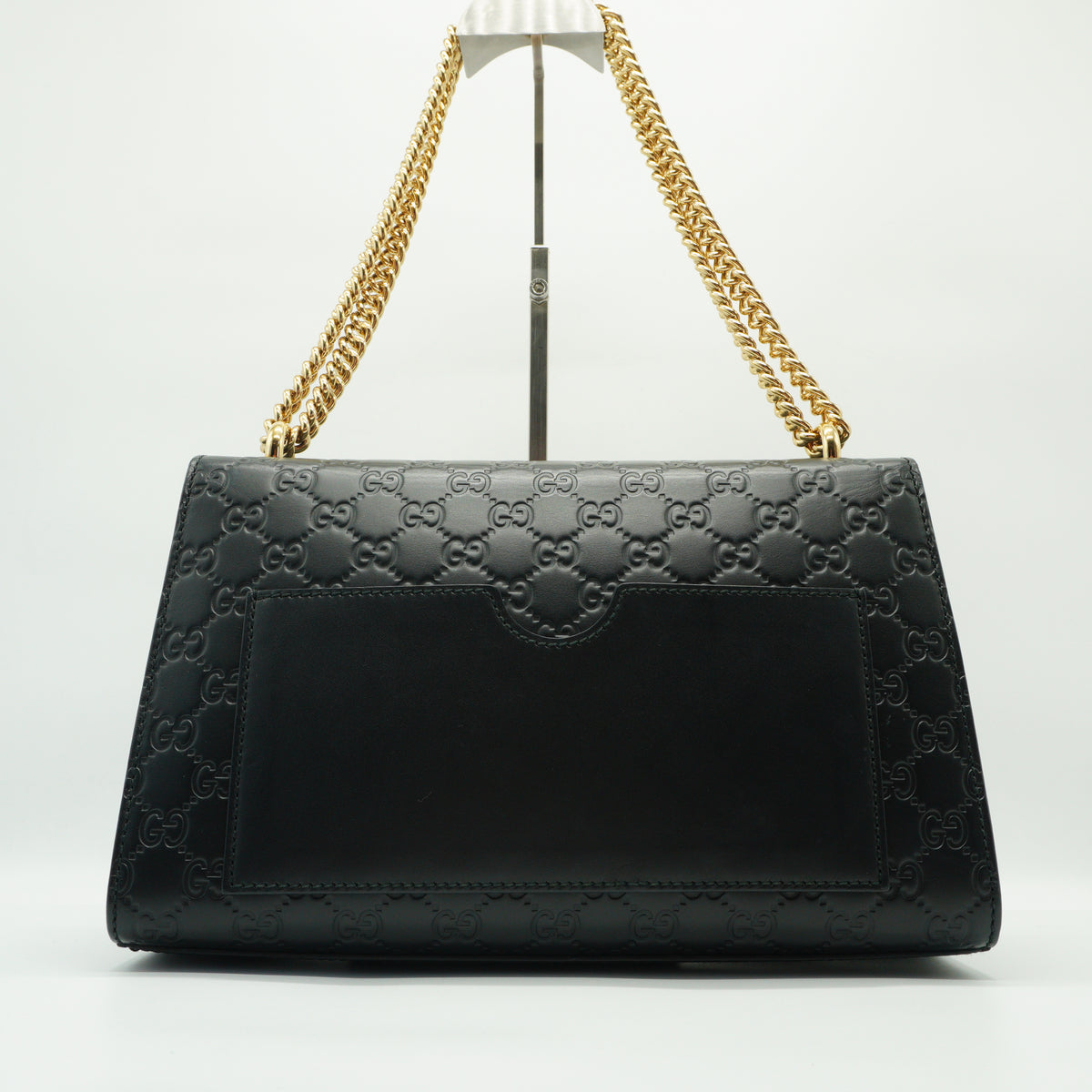 Gucci	Guccissima Medium Padlock Shoulder Bag Black GHW