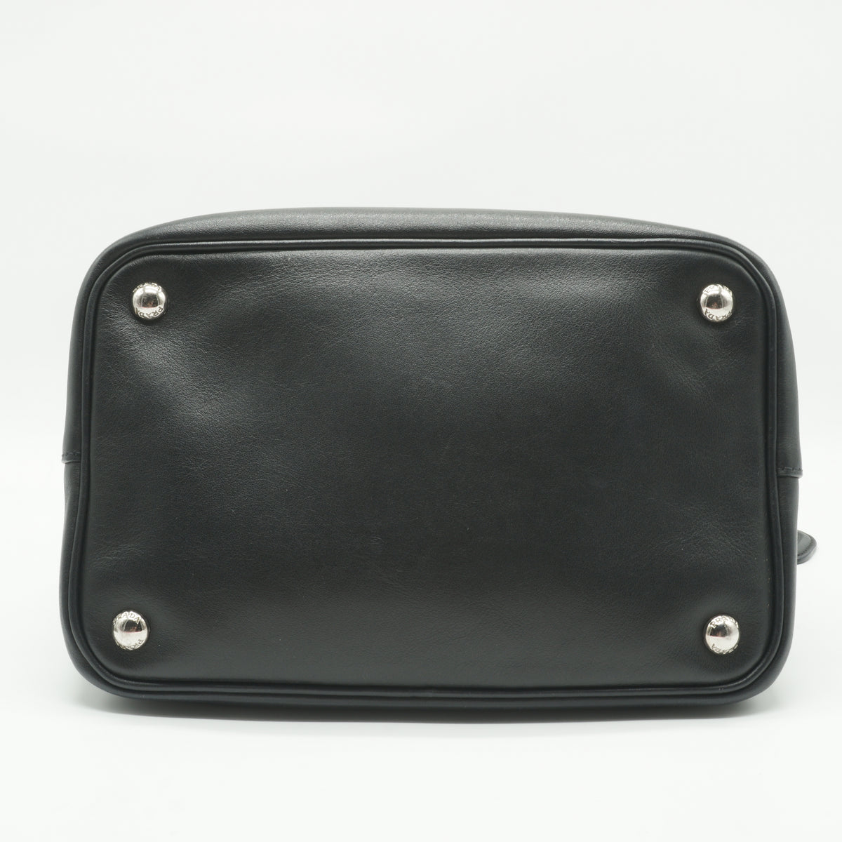 Prada	City Calf Leather Small Bucket Bag Black SHW