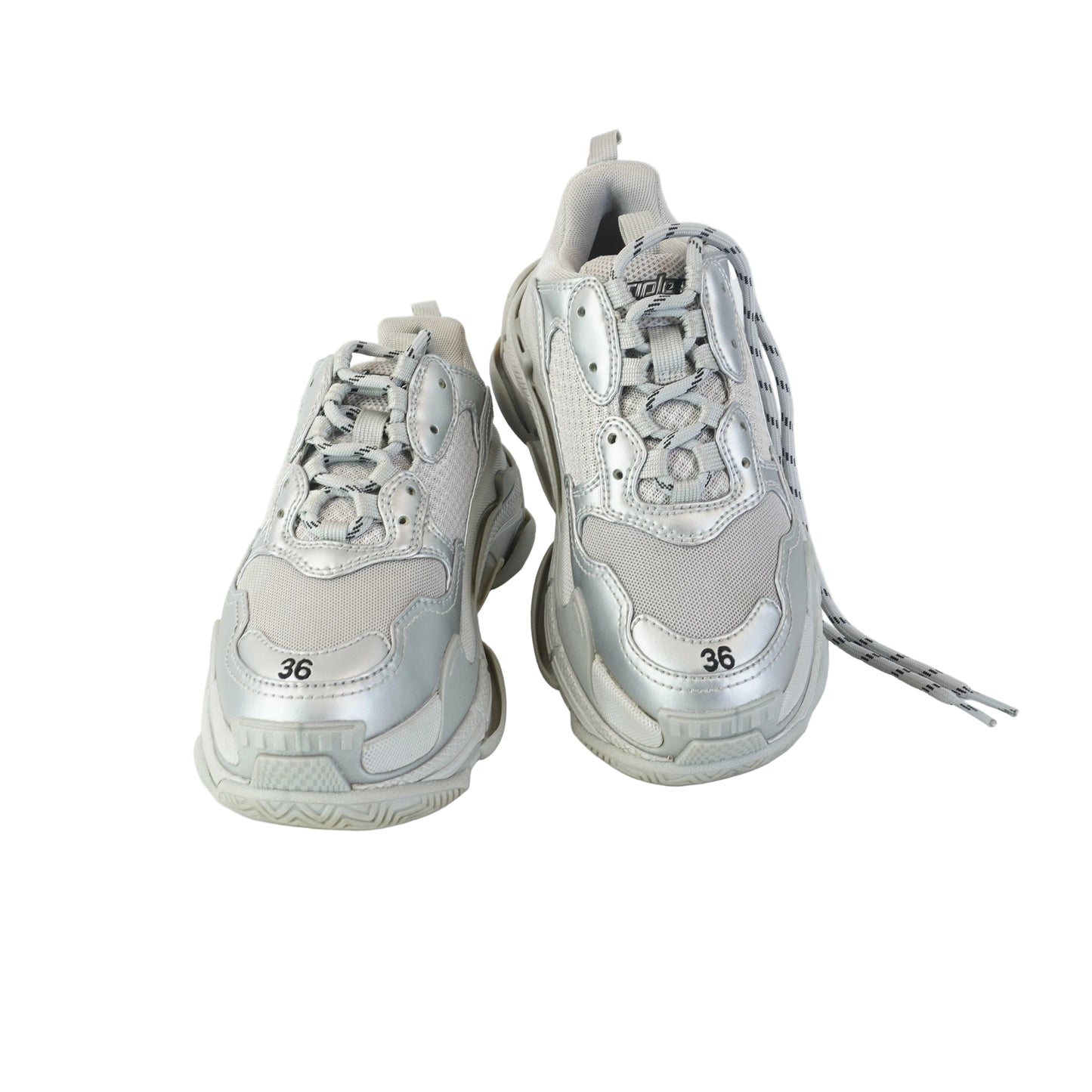 Balenciaga Triple S Sneakers Metallic Effect size 36