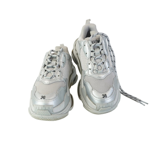 Balenciaga Triple S Sneakers Metallic Effect size 36