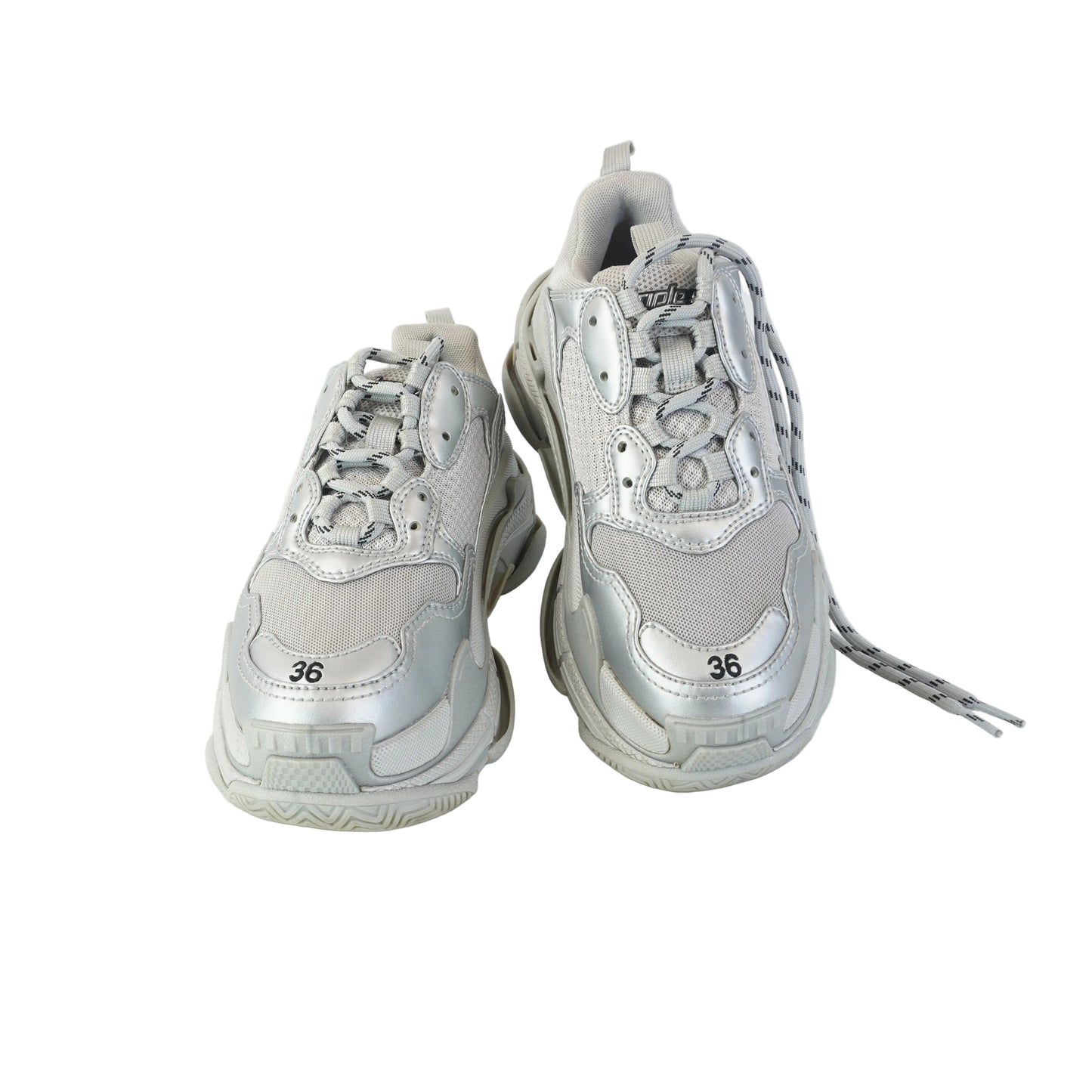 Balenciaga Triple S Sneakers Metallic Effect size 36
