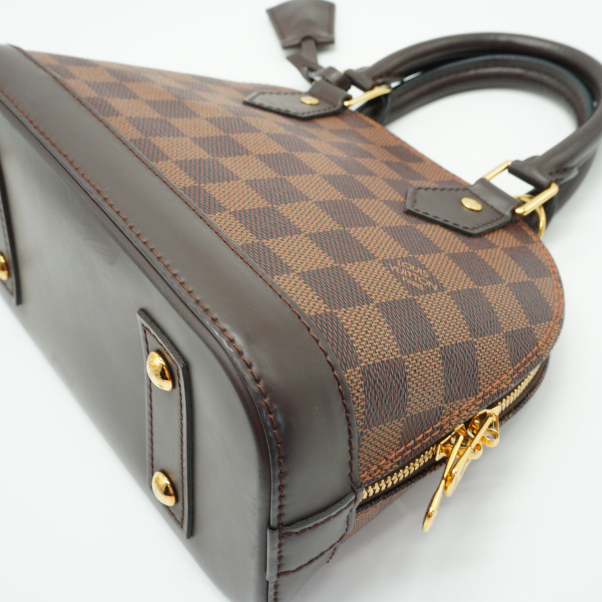 Louis Vuitton	Alma BB Small Handbag Damier Ebene GHW