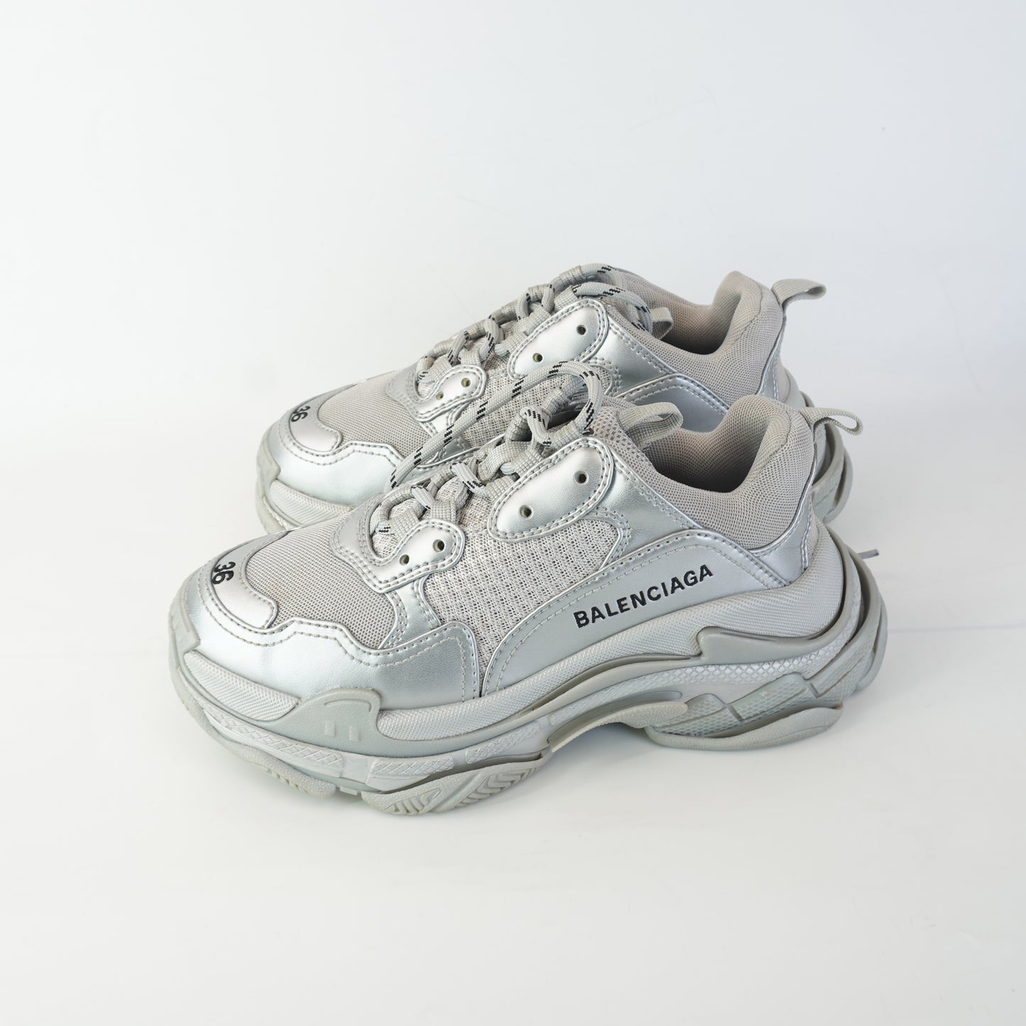 Balenciaga Triple S Sneakers Metallic Effect size 36
