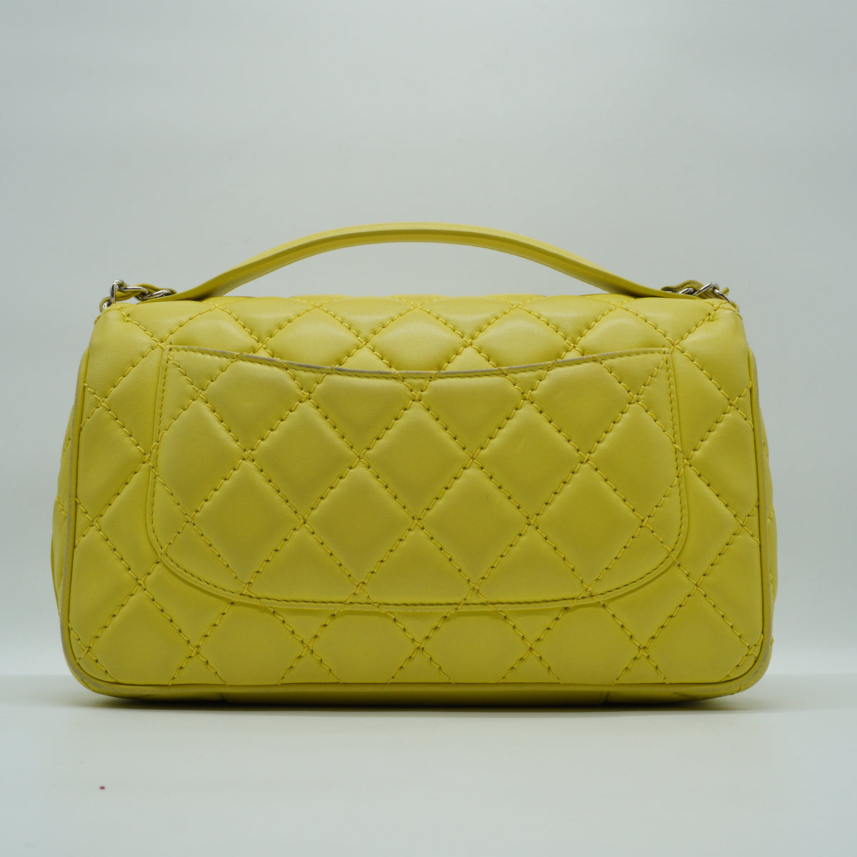 Chanel	Classic Flap Bag Yellow Medium SHW