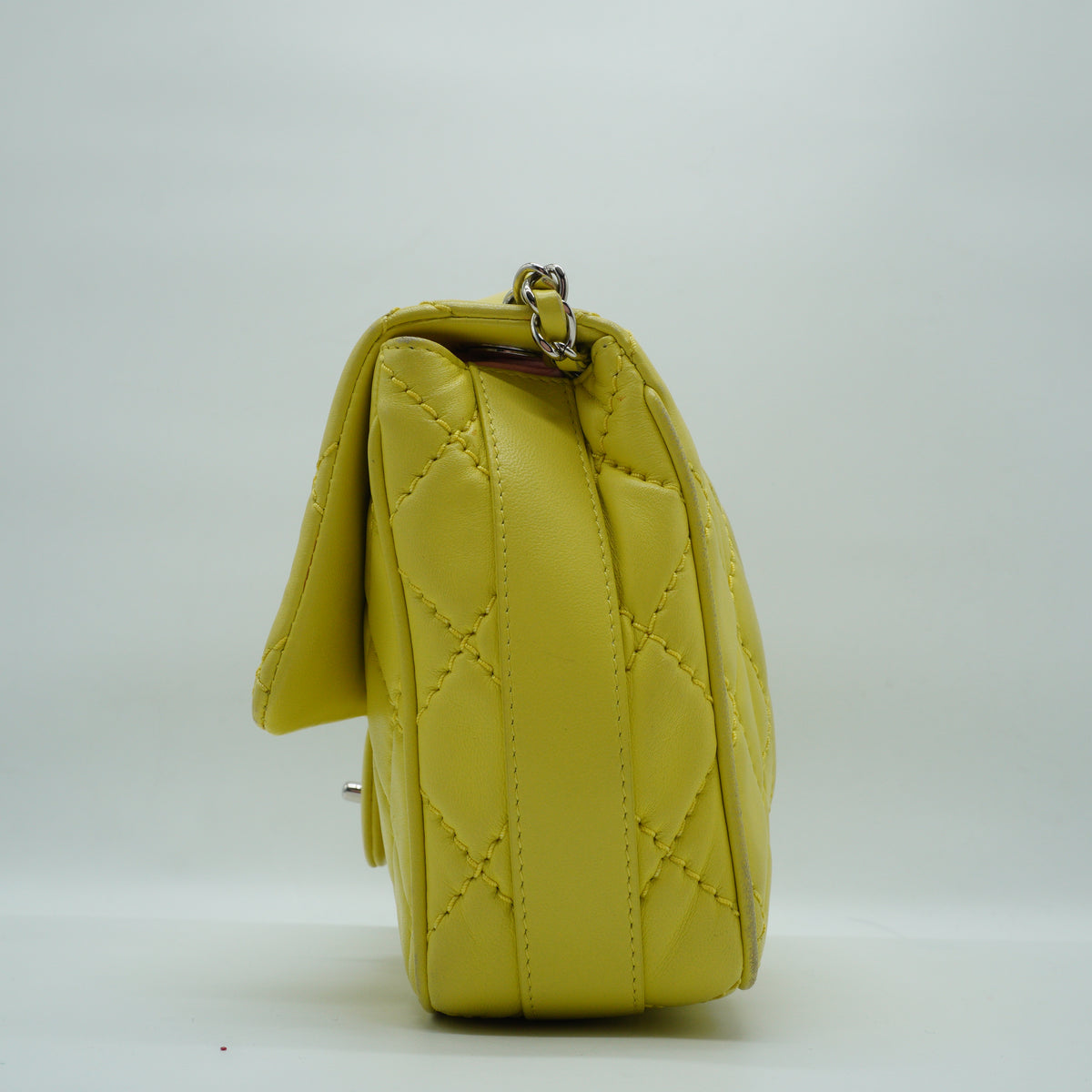 Chanel	Classic Flap Bag Yellow Medium SHW