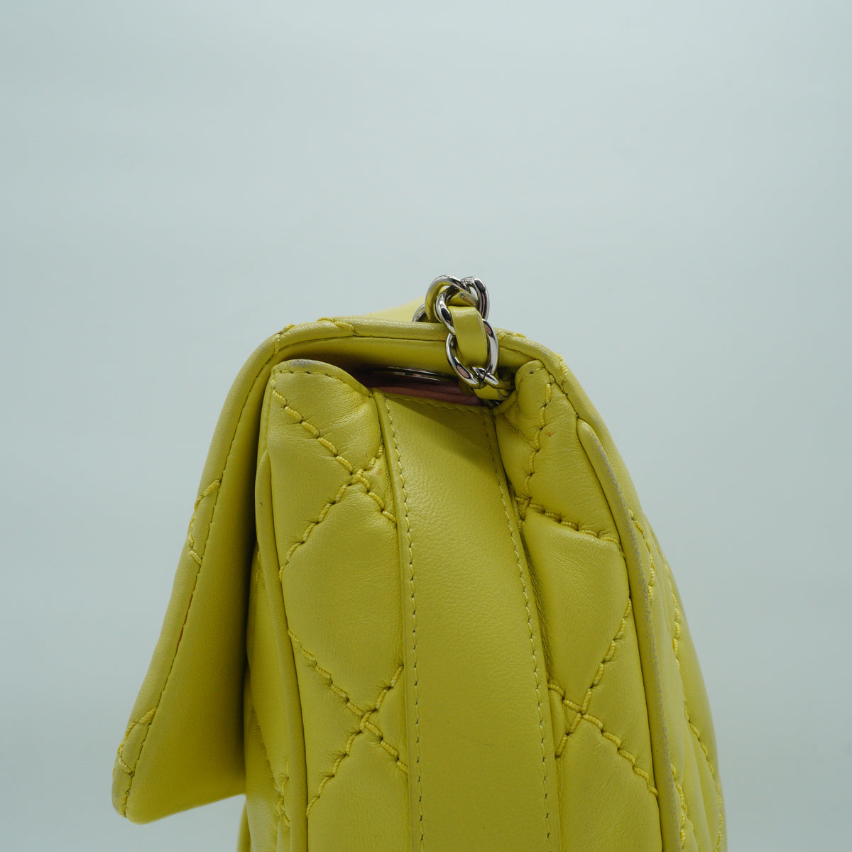 Chanel	Classic Flap Bag Yellow Medium SHW