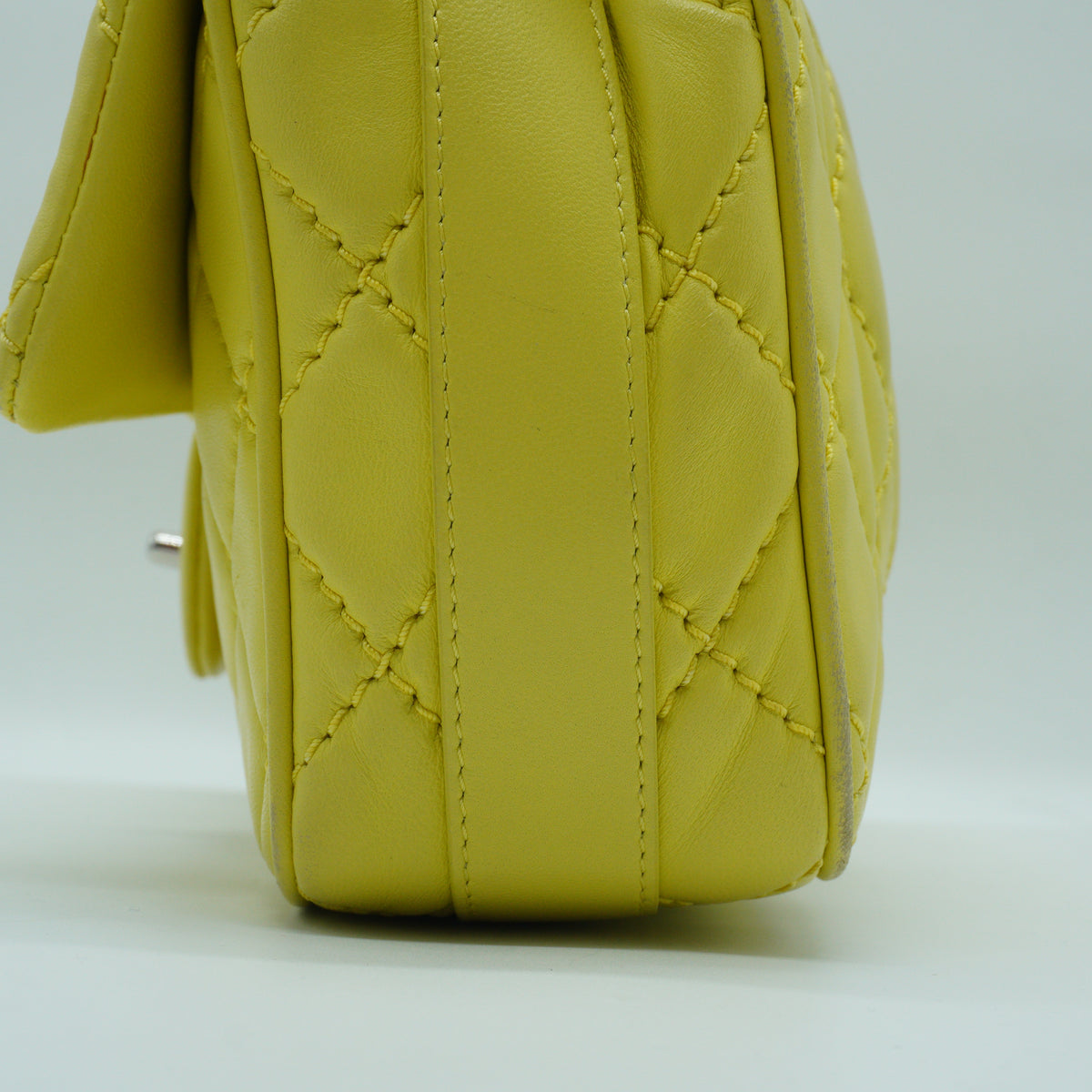 Chanel	Classic Flap Bag Yellow Medium SHW