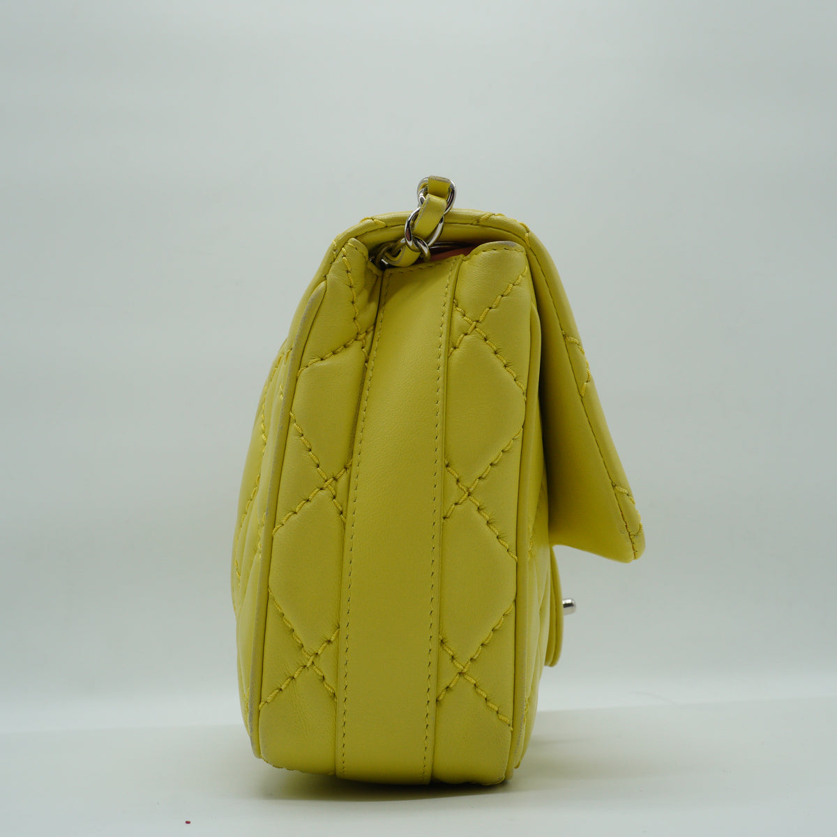 Chanel	Classic Flap Bag Yellow Medium SHW