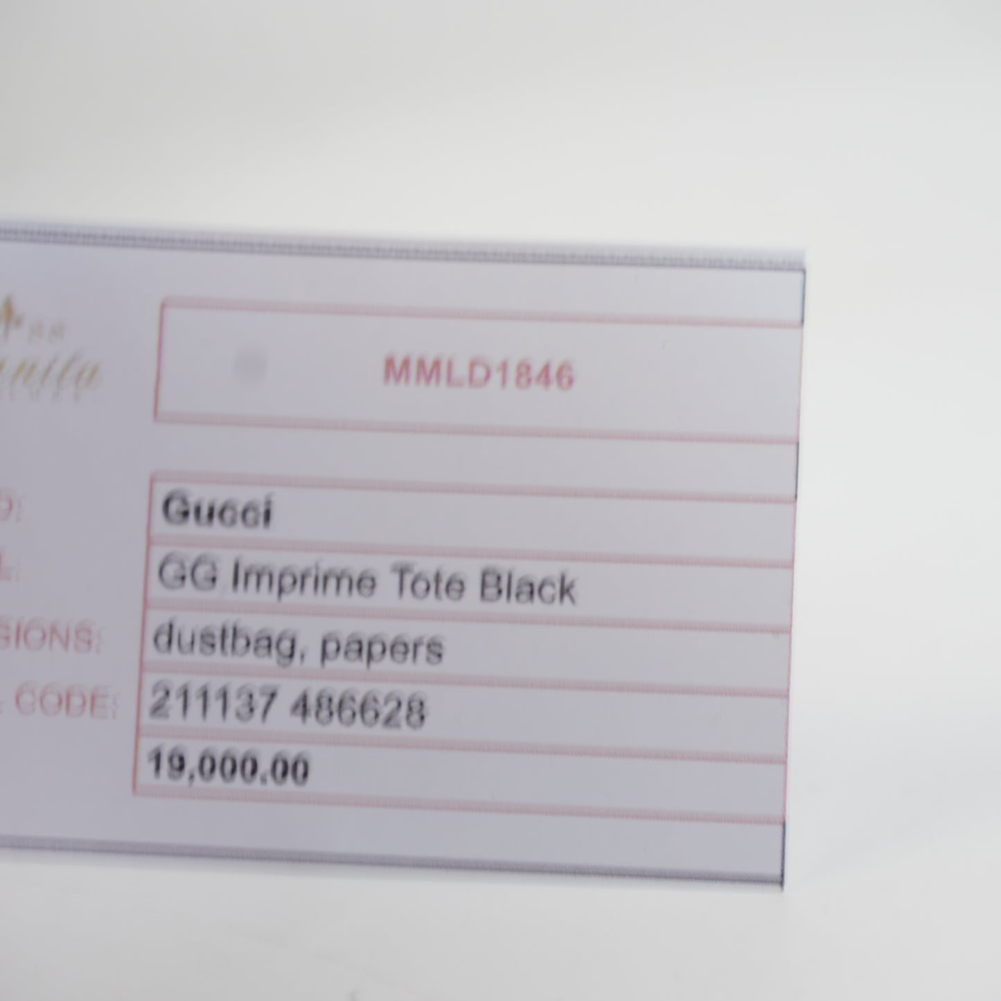 Gucci GG Imprime Tote Black