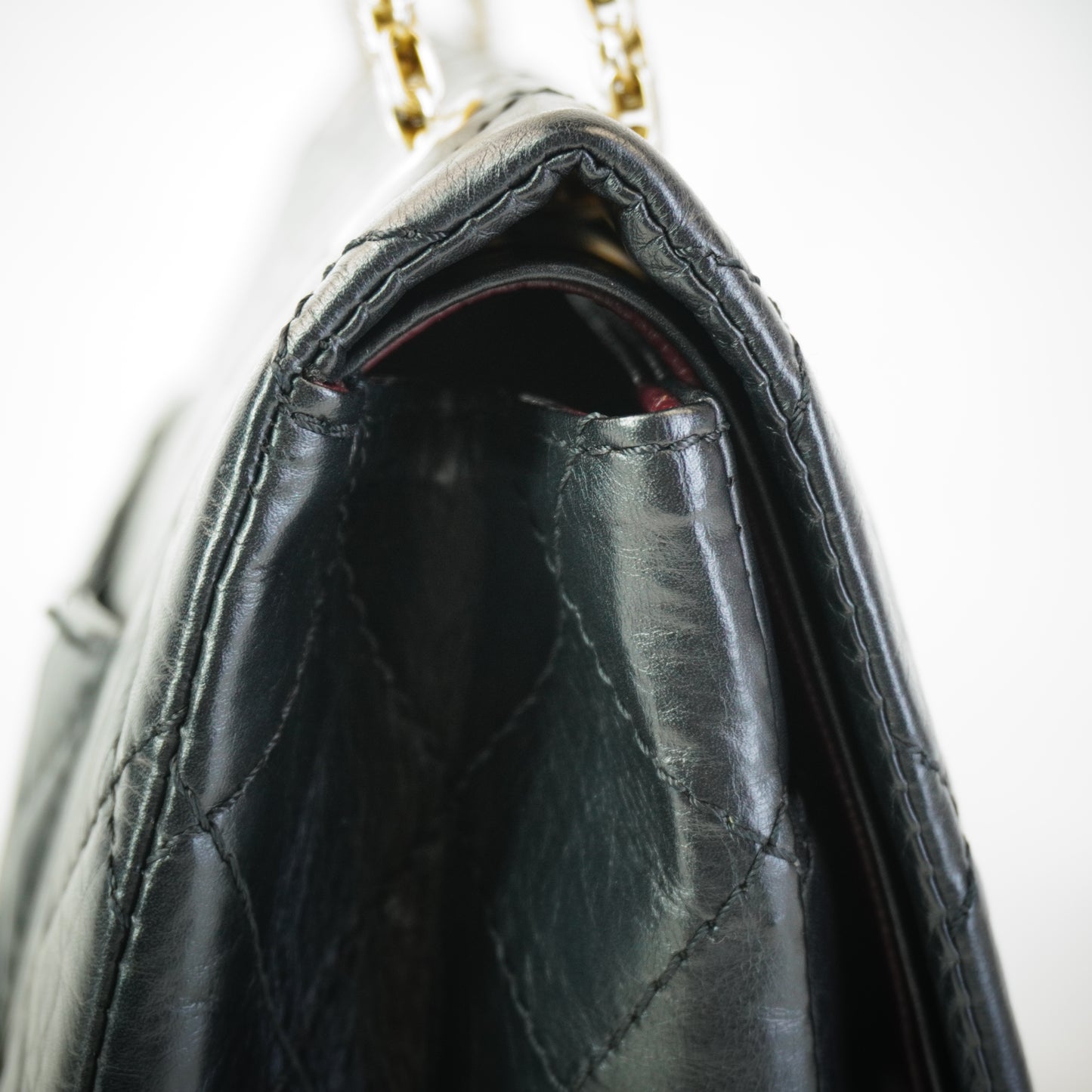 Chanel 2.55 Reissue Double Flap Black Calfskin  Medium GHW