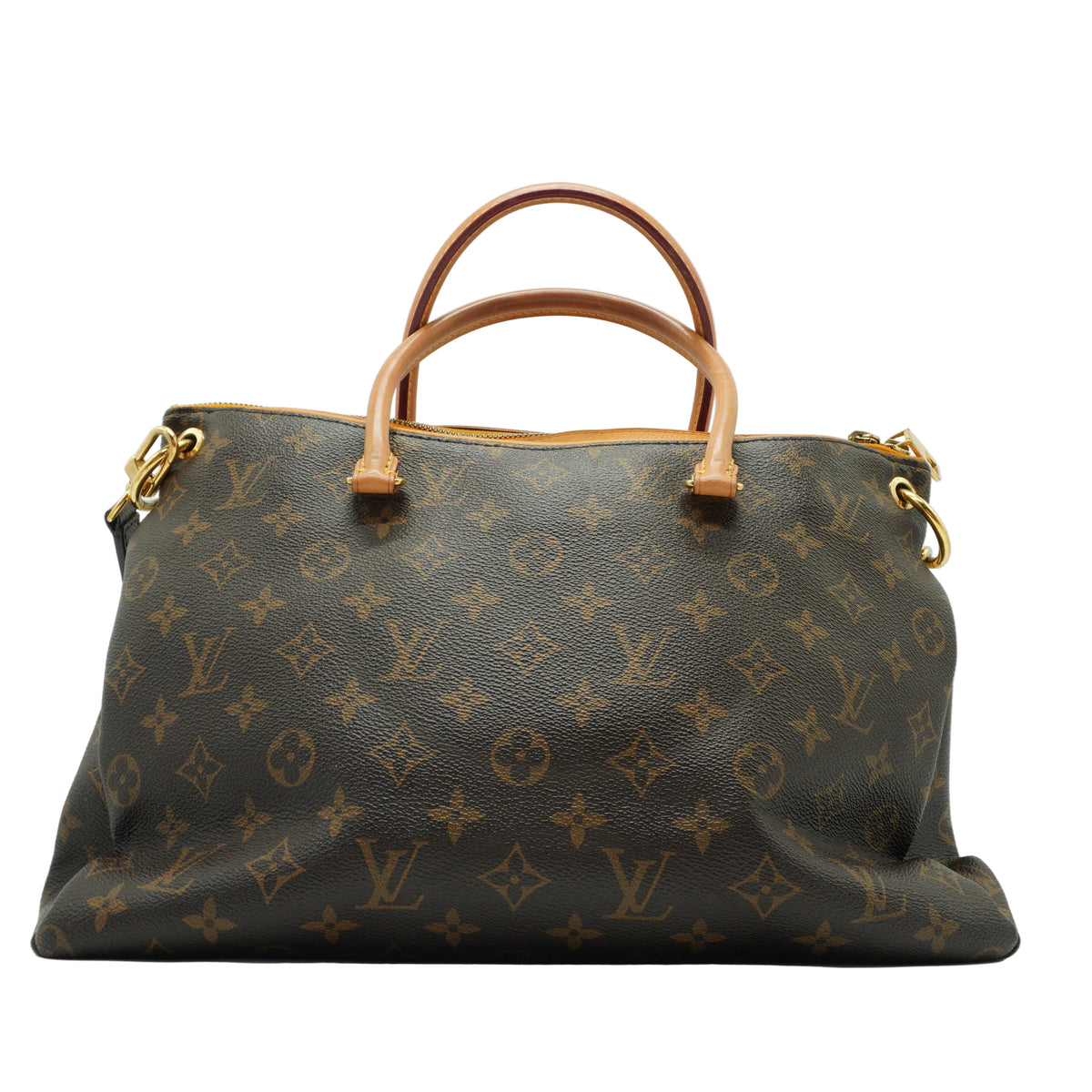 Louis Vuitton	Pallas MM Mono Canvas With Yello Safran Medium GHW