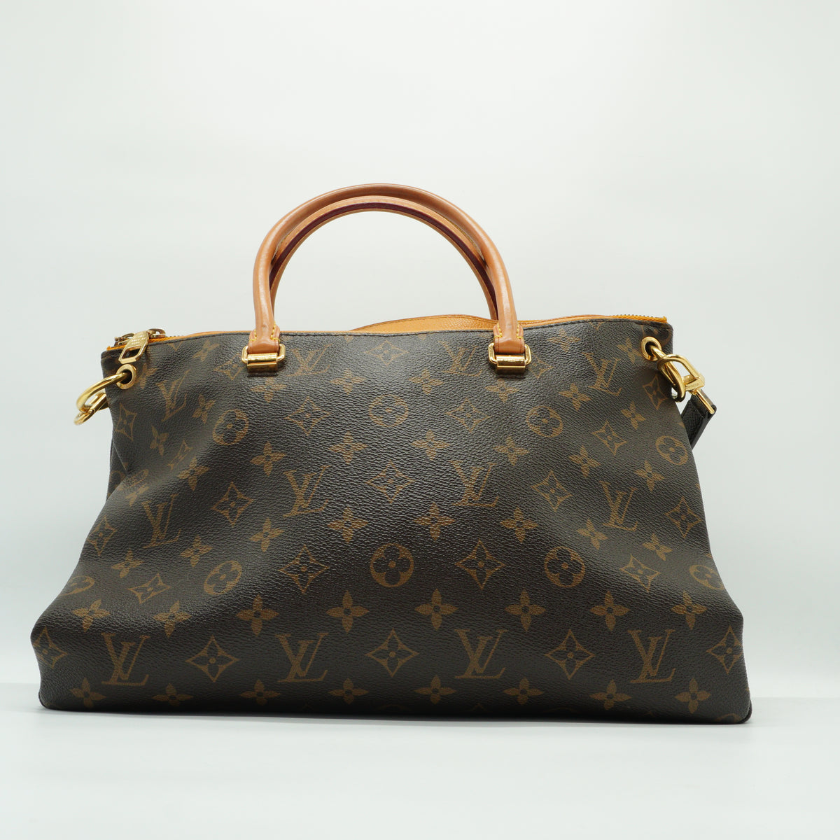 Louis Vuitton	Pallas MM Mono Canvas With Yello Safran Medium GHW
