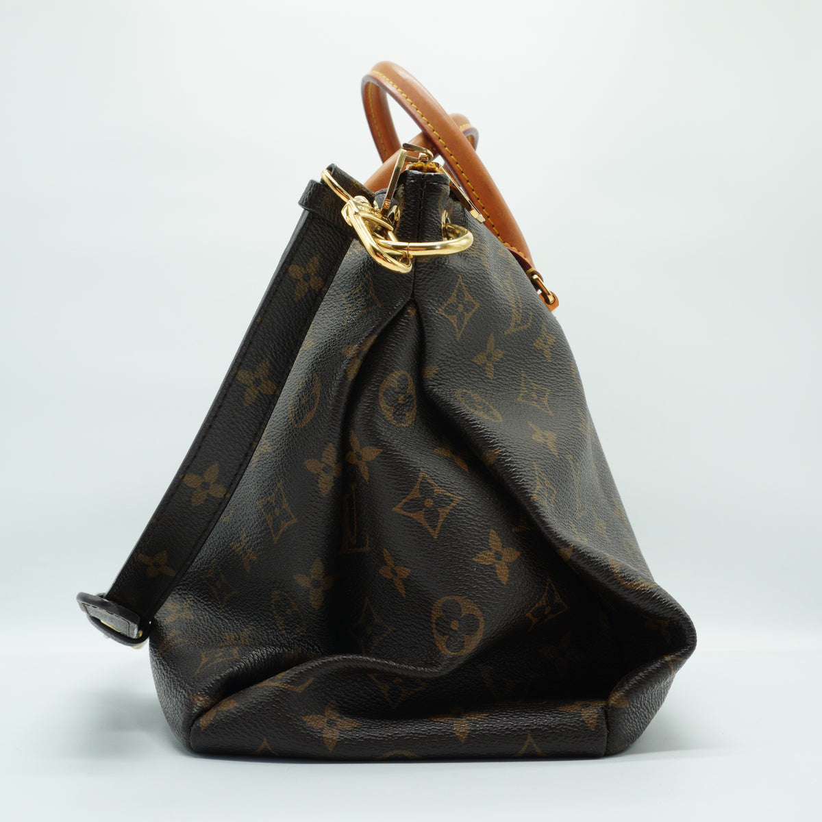 Louis Vuitton	Pallas MM Mono Canvas With Yello Safran Medium GHW