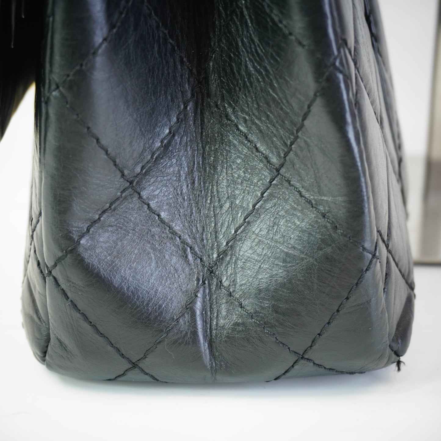 Chanel 2.55 Reissue Double Flap Black Calfskin  Medium GHW
