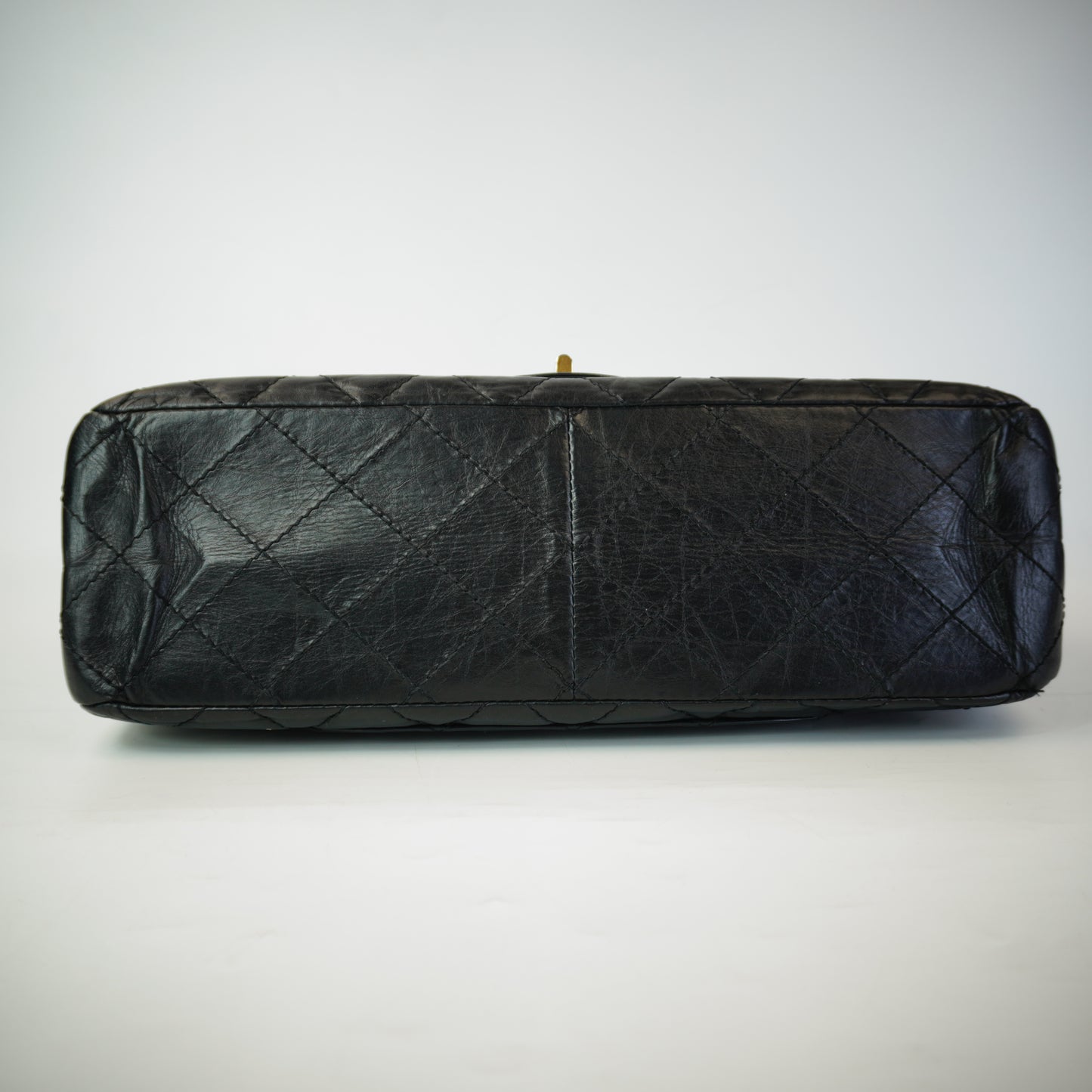 Chanel 2.55 Reissue Double Flap Black Calfskin  Medium GHW