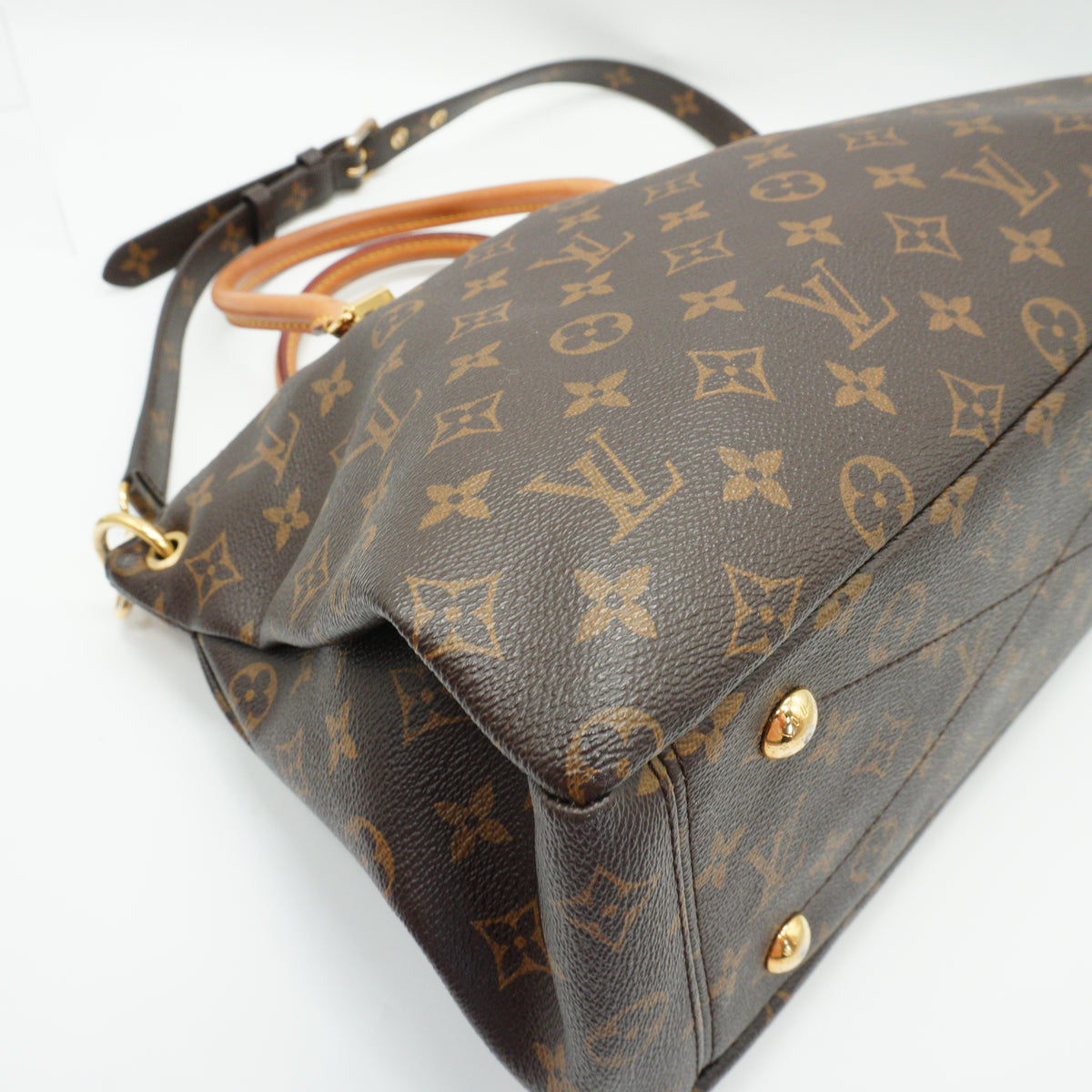 Louis Vuitton	Pallas MM Mono Canvas With Yello Safran Medium GHW