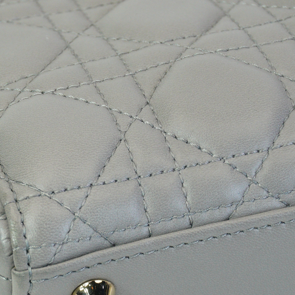 Dior Small Lady Dior Gray GHW
