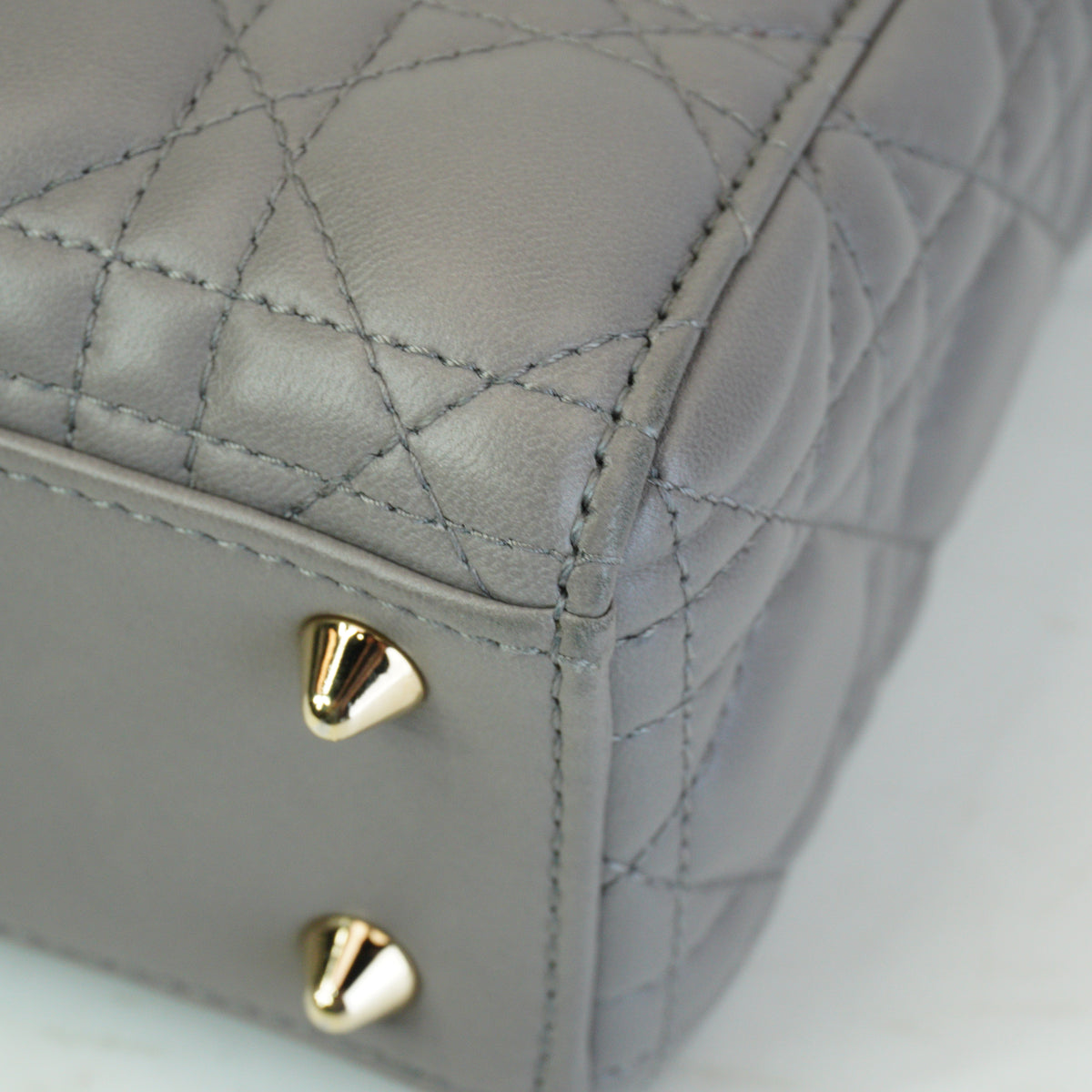 Dior Small Lady Dior Gray GHW