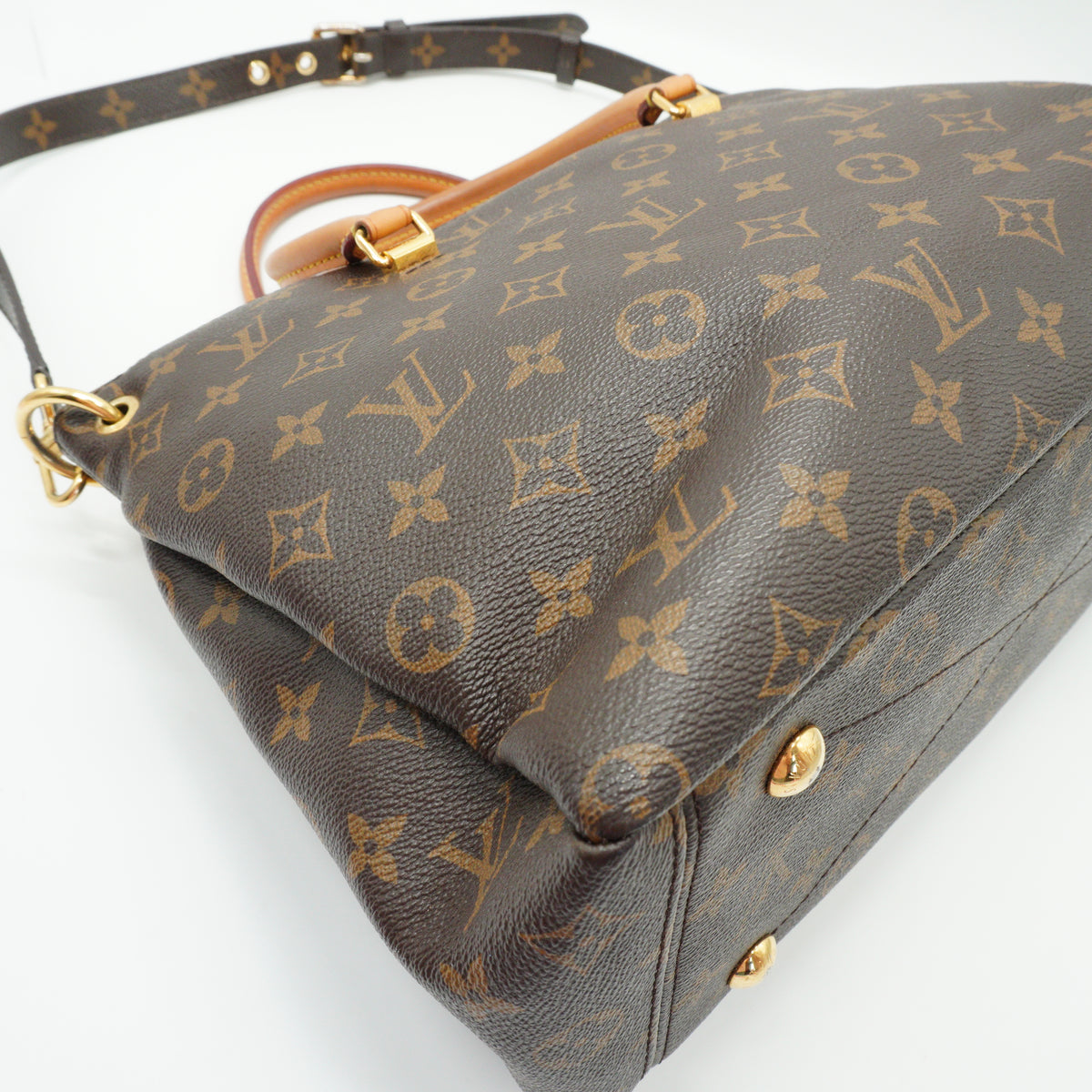 Louis Vuitton	Pallas MM Mono Canvas With Yello Safran Medium GHW