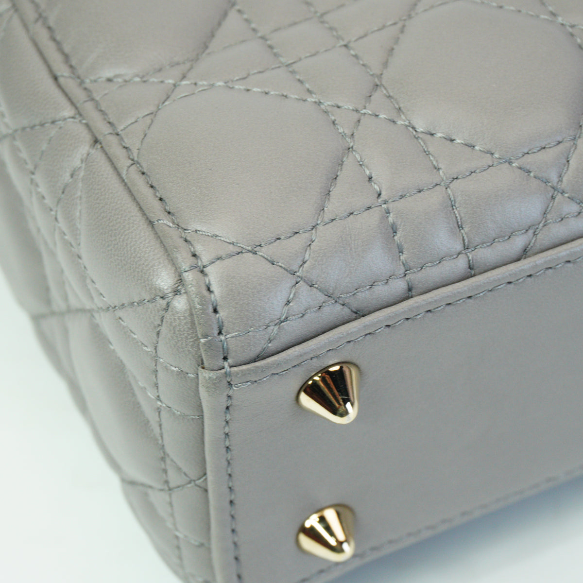 Dior Small Lady Dior Gray GHW