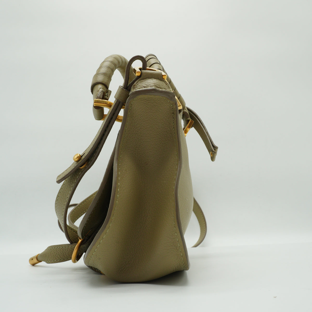 Chloe	Marcie Small Double Carry Bag Pottery Green GHW