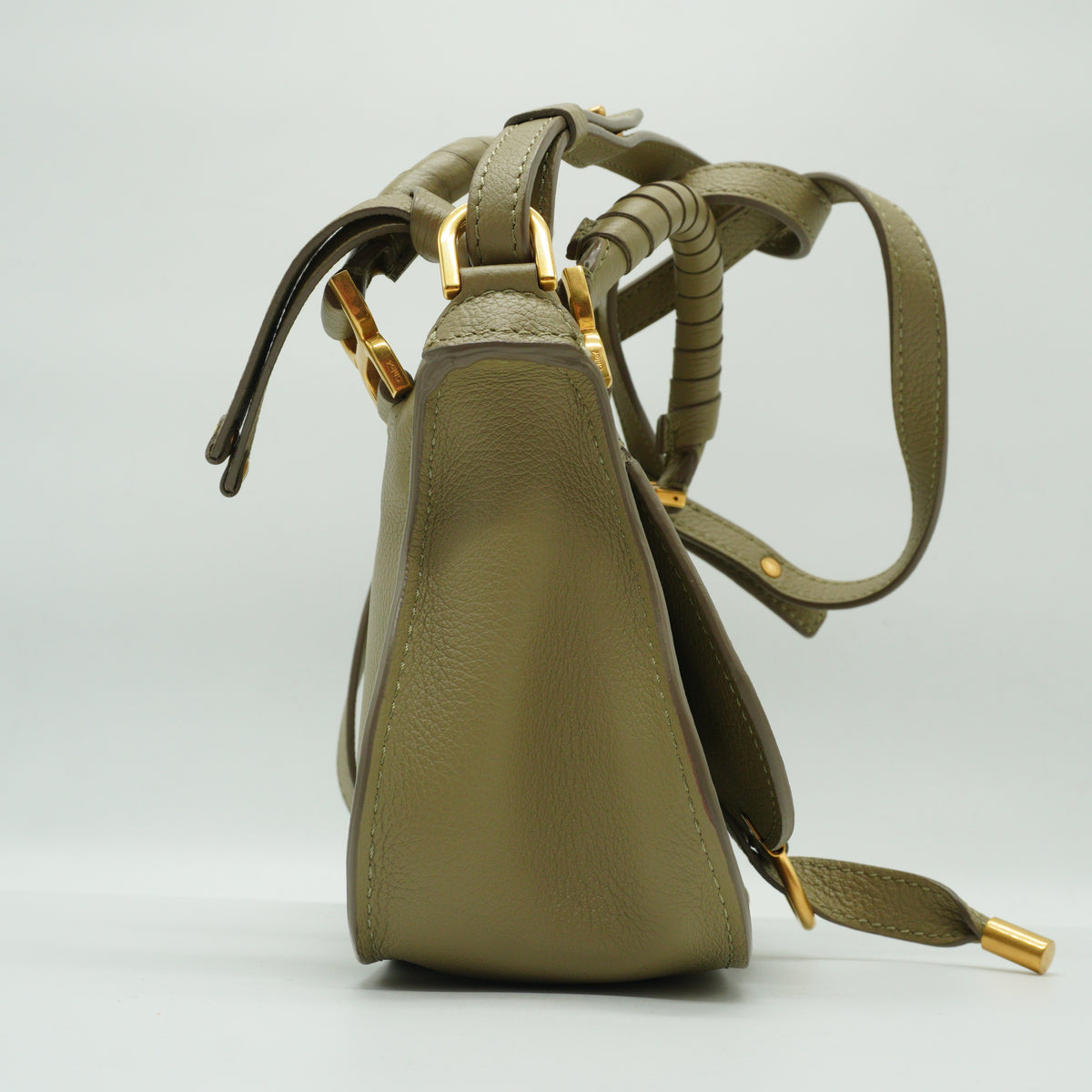 Chloe	Marcie Small Double Carry Bag Pottery Green GHW