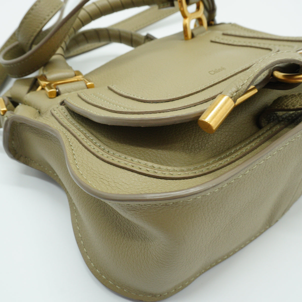 Chloe	Marcie Small Double Carry Bag Pottery Green GHW