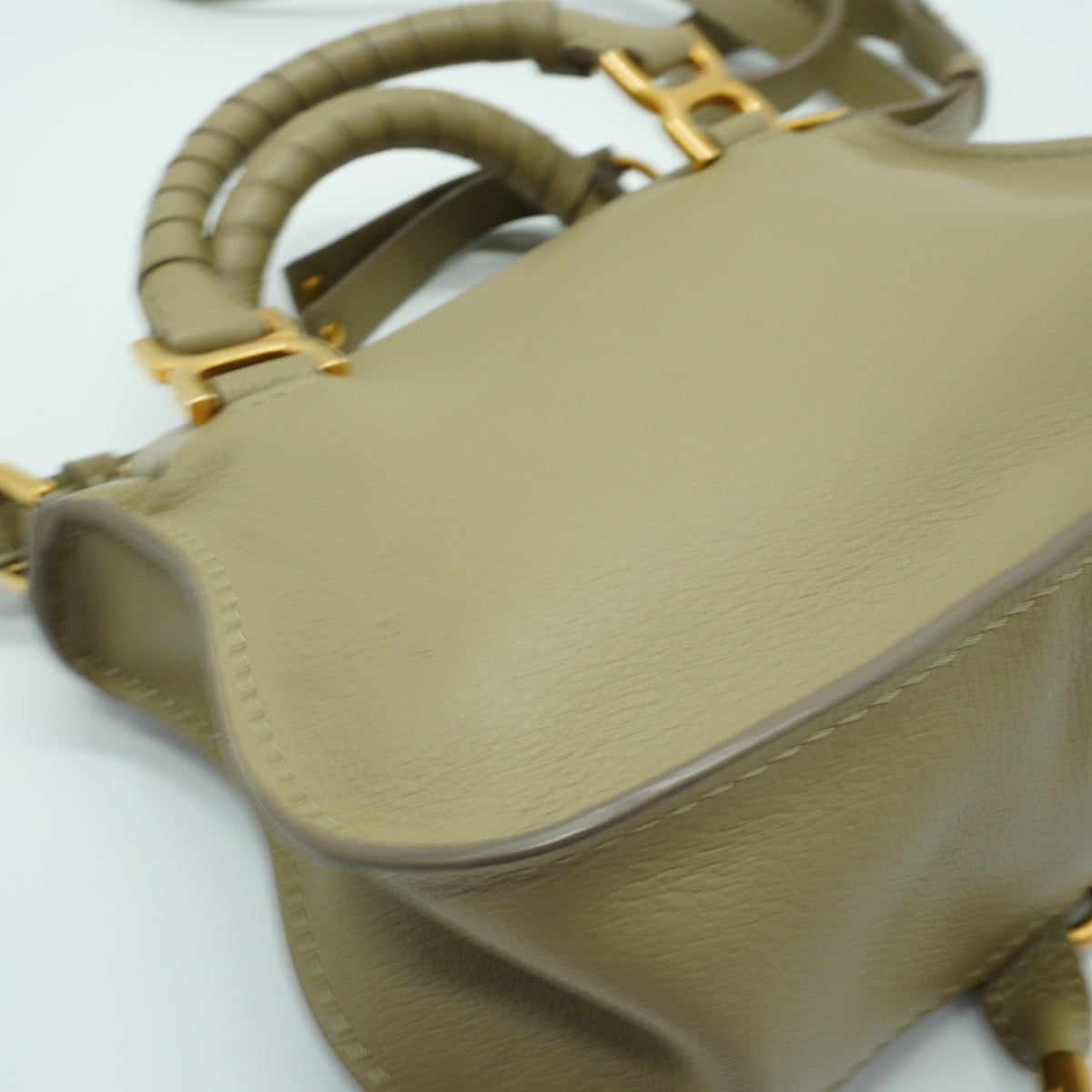 Chloe	Marcie Small Double Carry Bag Pottery Green GHW