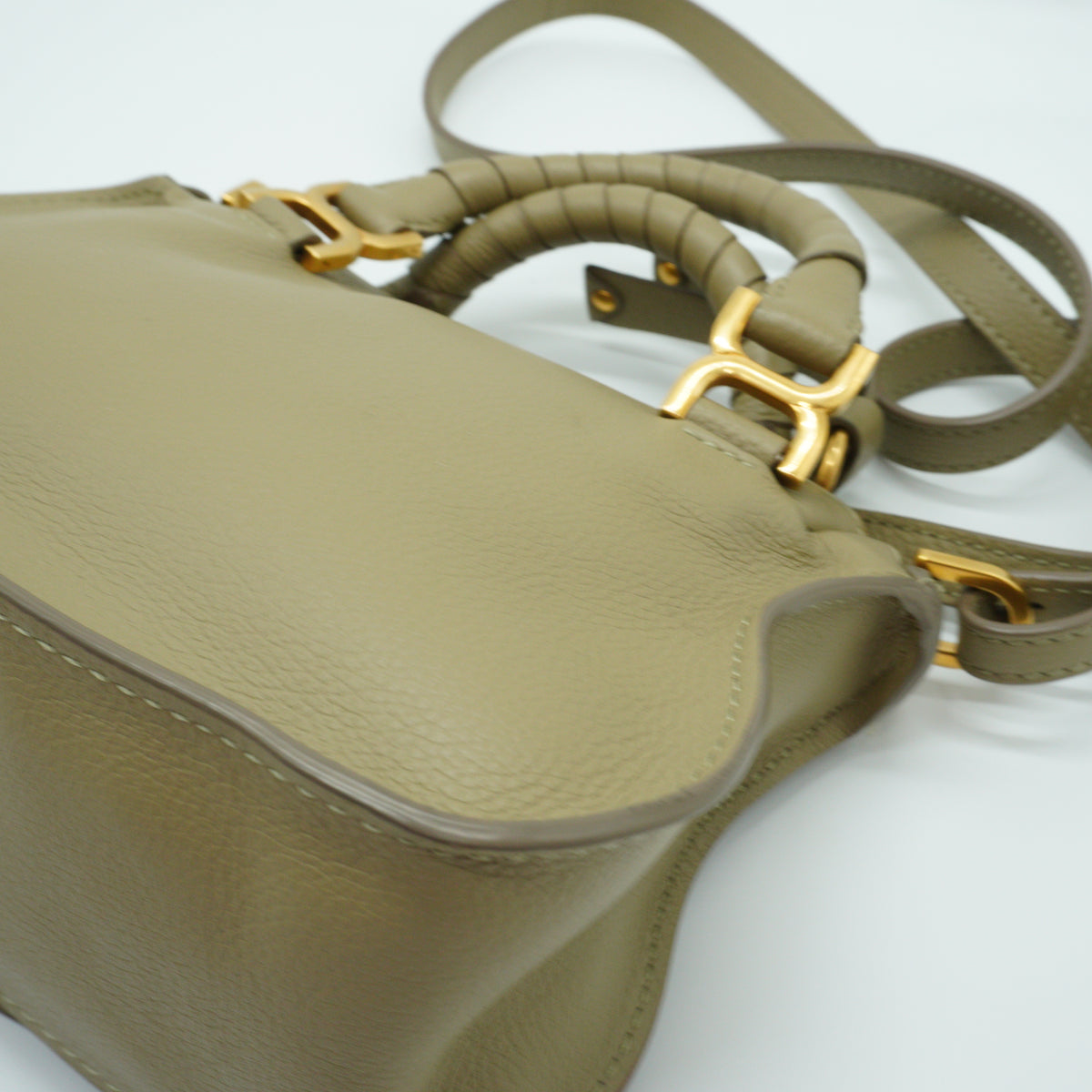 Chloe	Marcie Small Double Carry Bag Pottery Green GHW