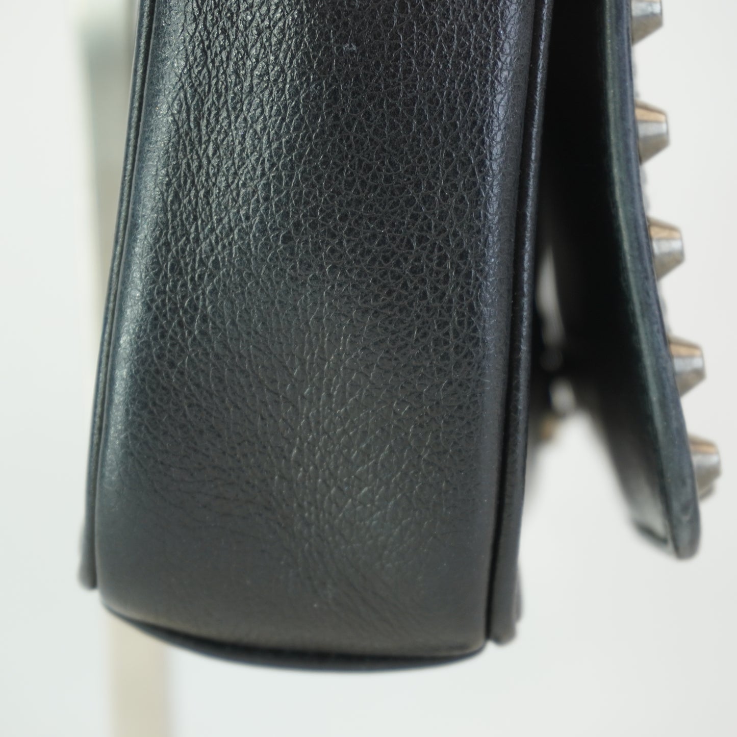 Prada Studded Glace Calfskin