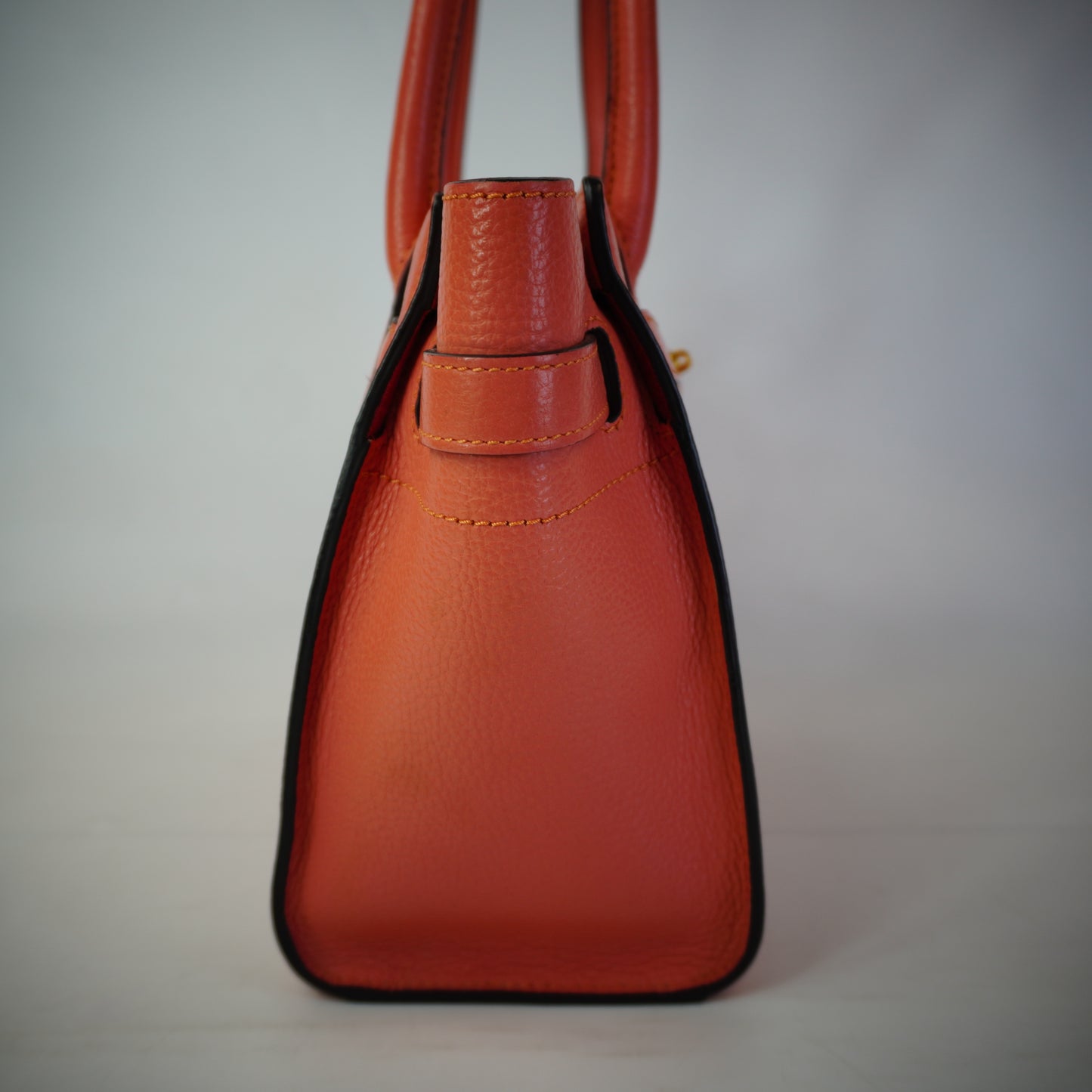Mulberry Peach Pink Small Leather bag with strap