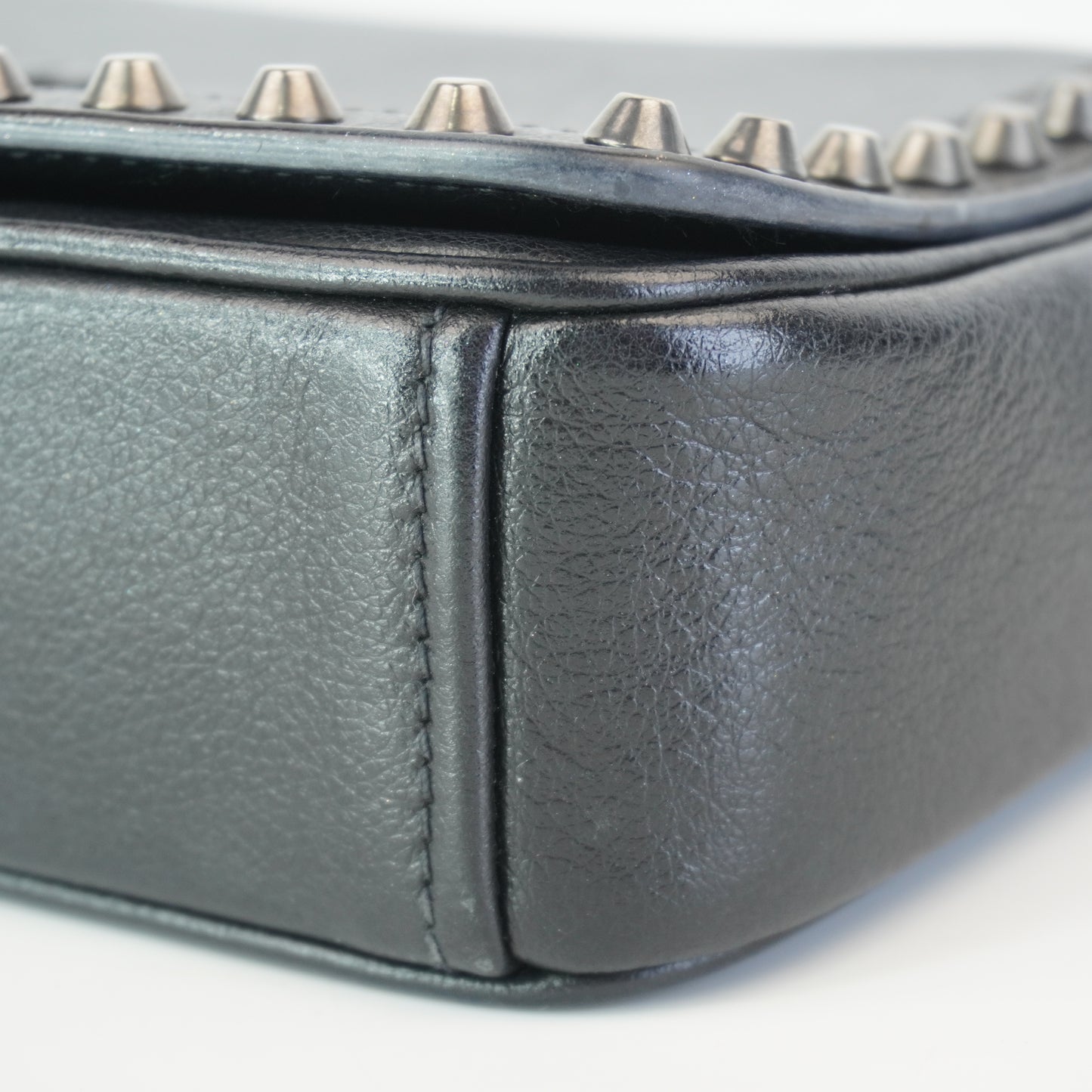 Prada Studded Glace Calfskin
