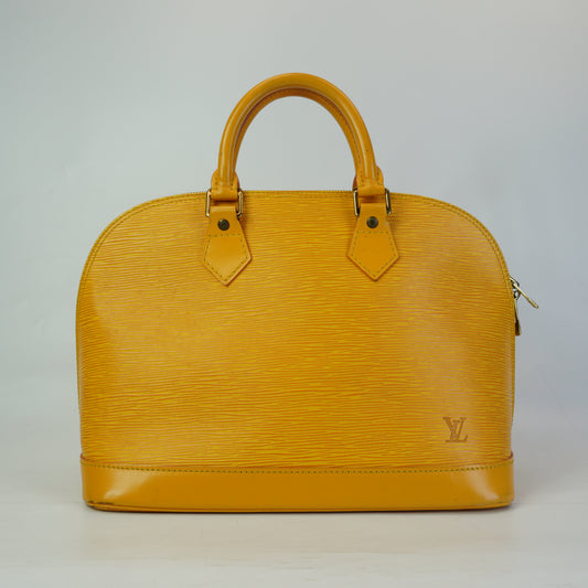 Louis Vuitton Alma PM Epi Leather Yellow GHW