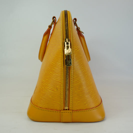 Louis Vuitton Alma PM Epi Leather Yellow GHW