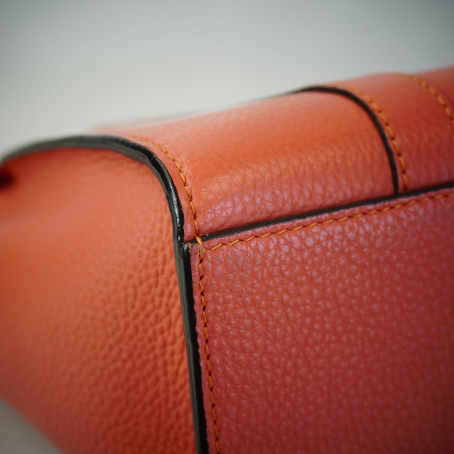 Mulberry Peach Pink Small Leather bag with strap