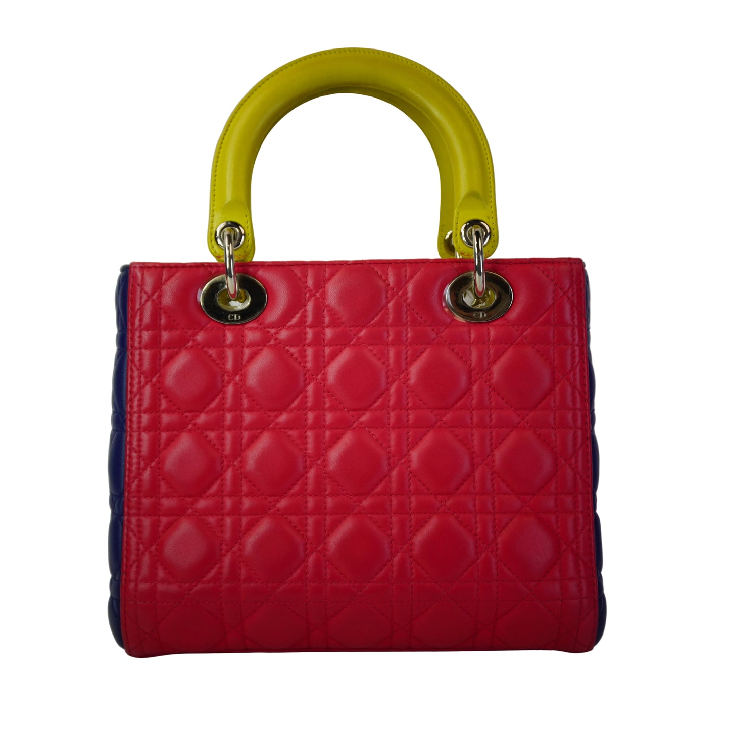 Dior	Medium Tricolor Cannage Lambskin Lady Dior Bag SHW