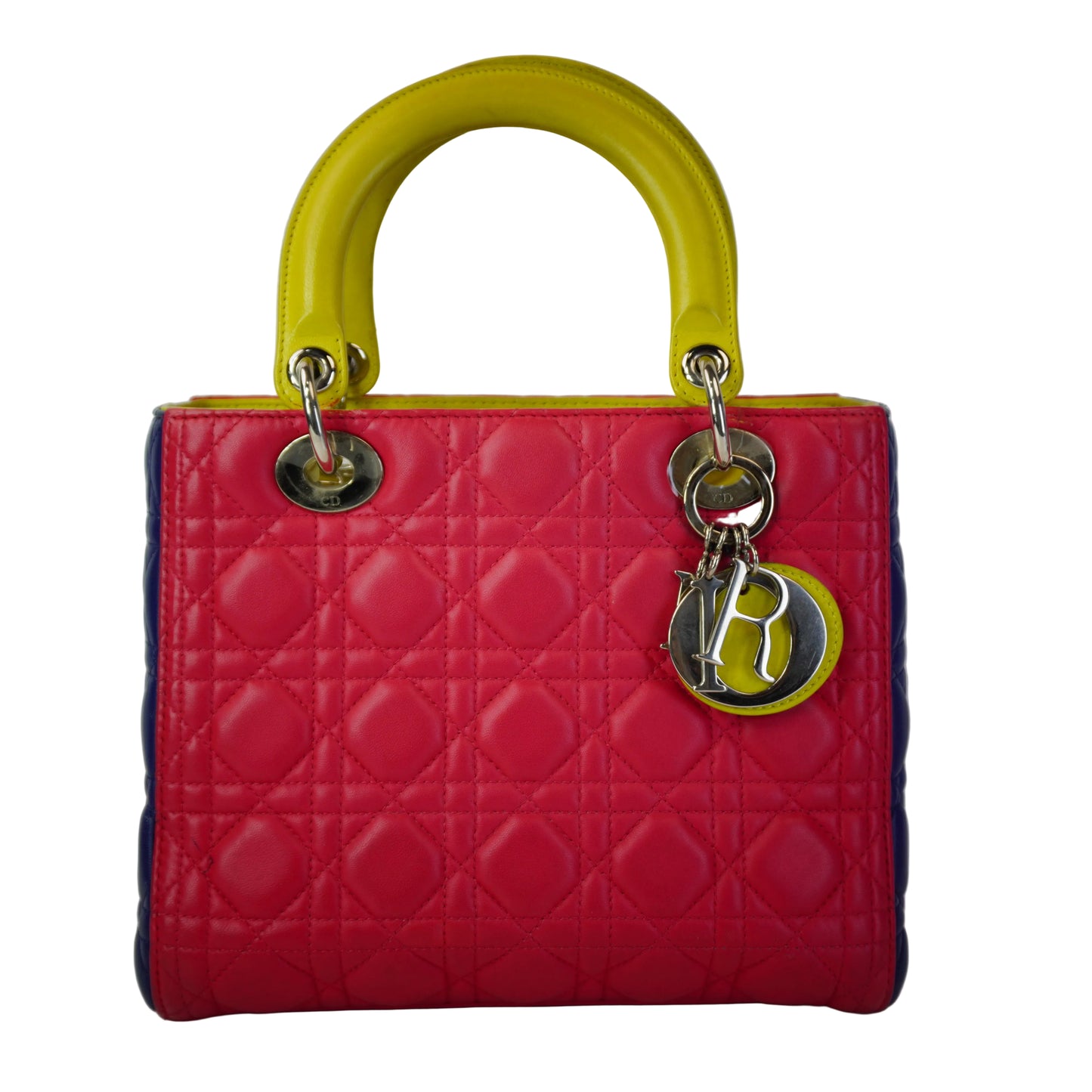 Dior	Medium Tricolor Cannage Lambskin Lady Dior Bag SHW