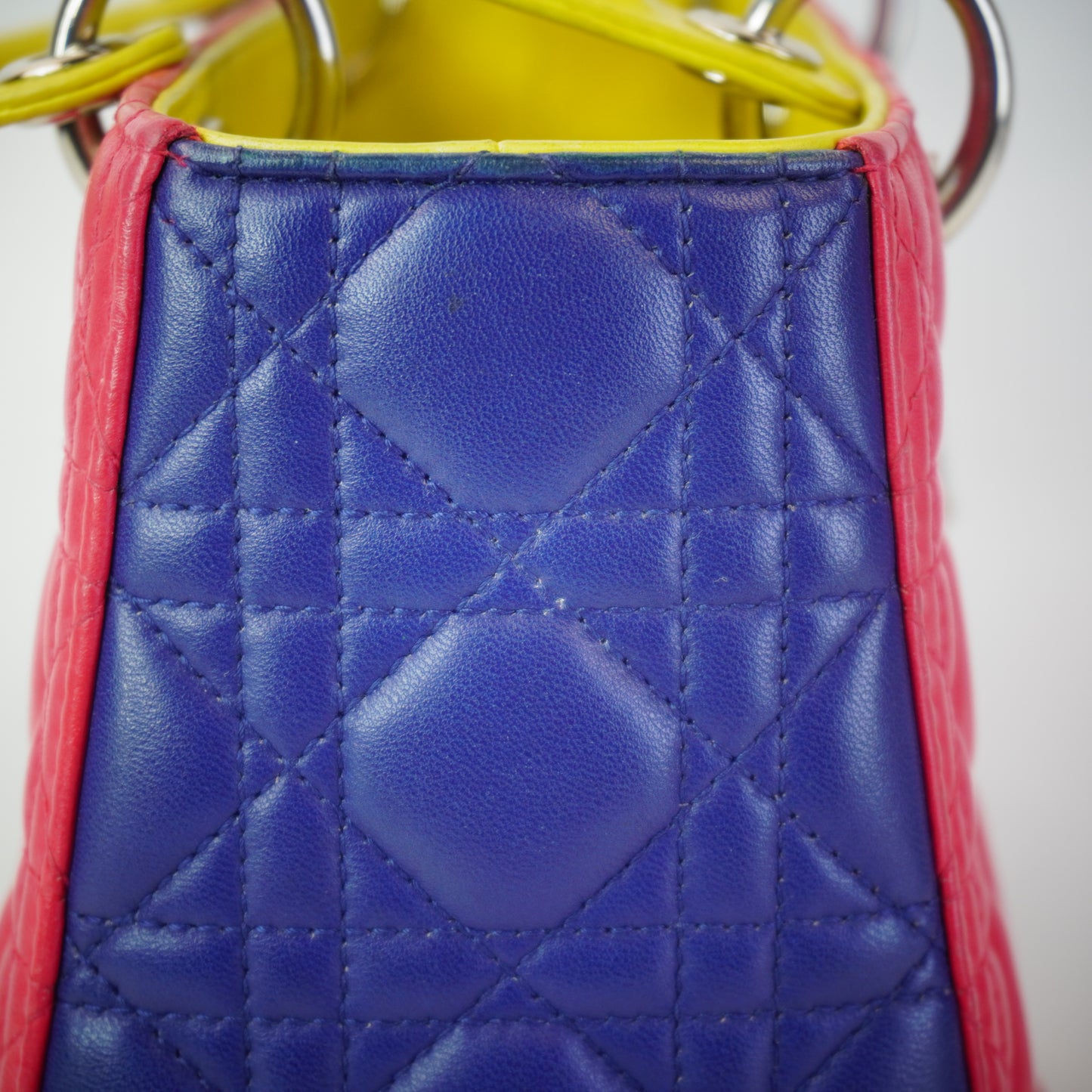Dior	Medium Tricolor Cannage Lambskin Lady Dior Bag SHW