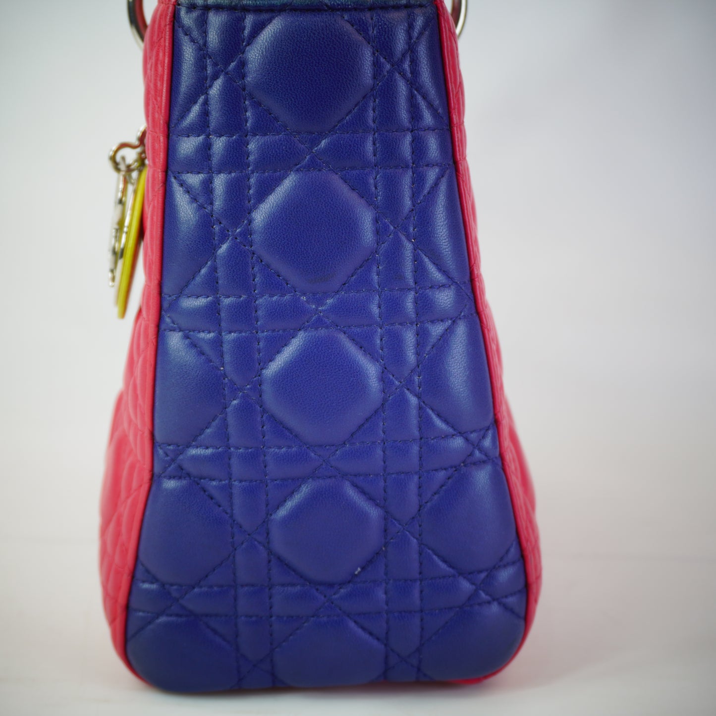 Dior	Medium Tricolor Cannage Lambskin Lady Dior Bag SHW