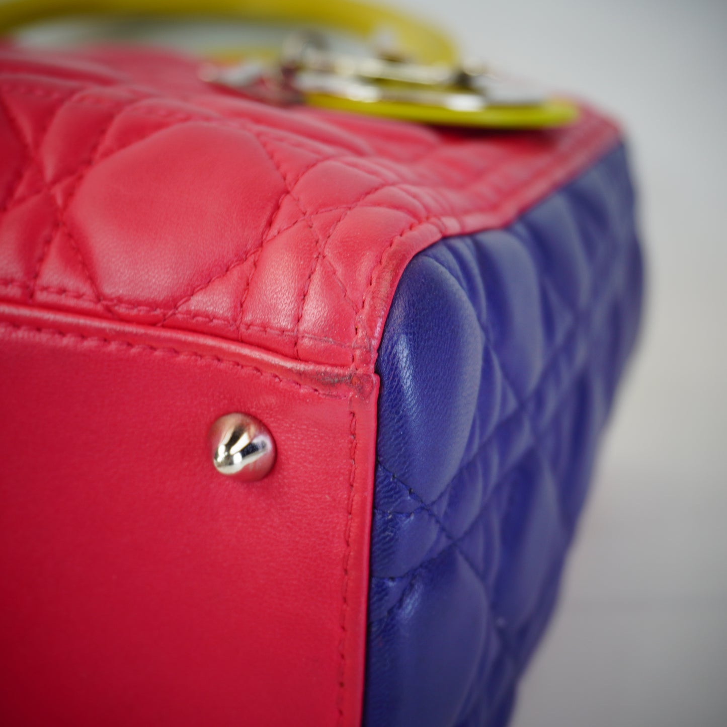Dior	Medium Tricolor Cannage Lambskin Lady Dior Bag SHW