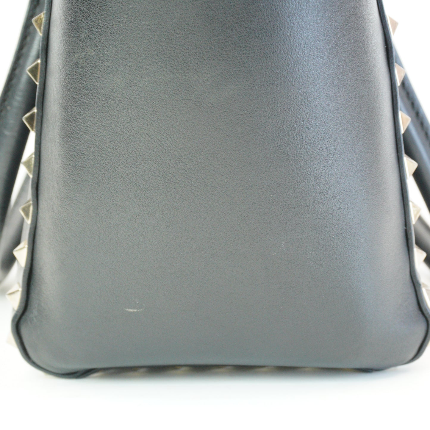 Valentino Rockstud Grainy Tote GHW Small Black