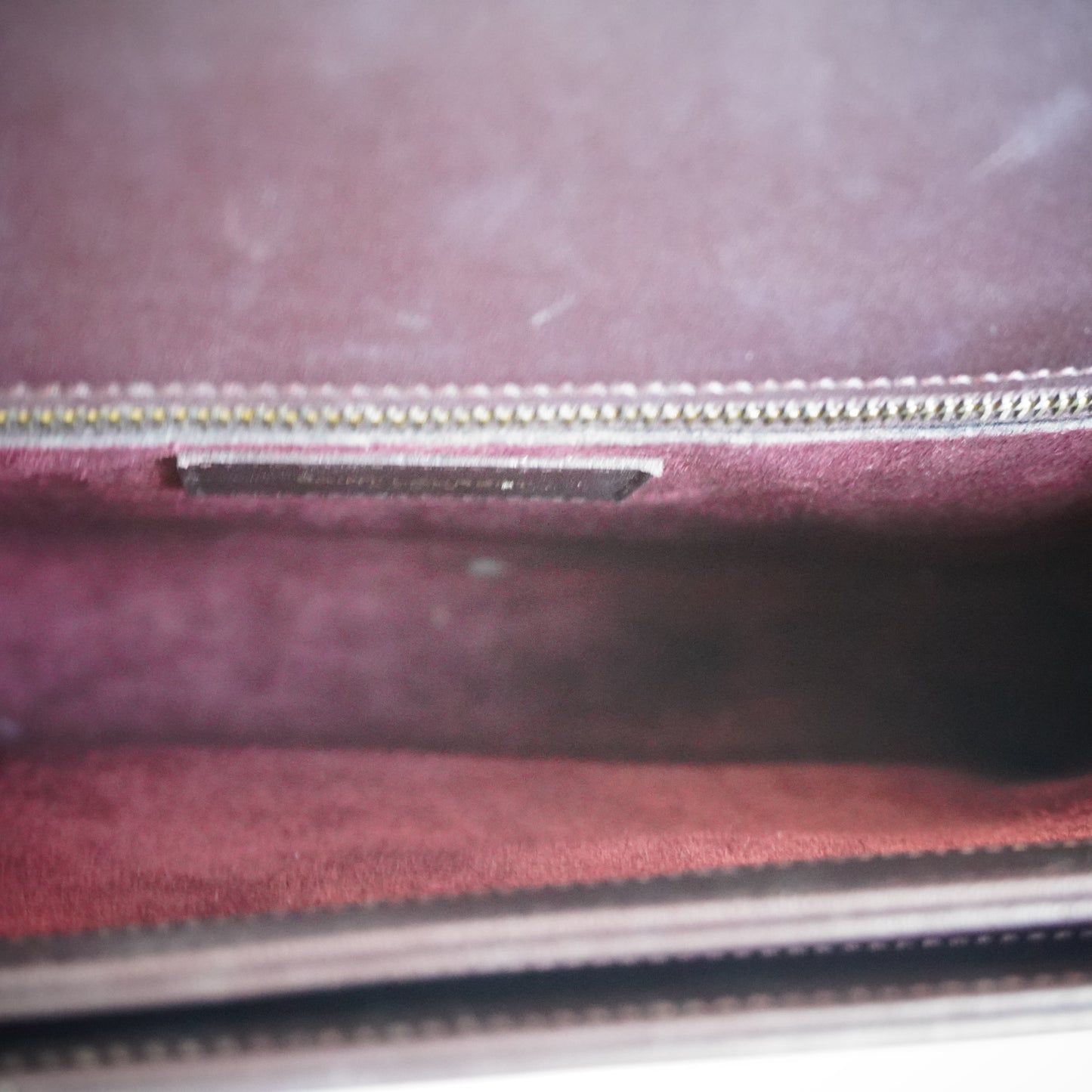 YSL	Universite Flap Burgundy Medium GHW