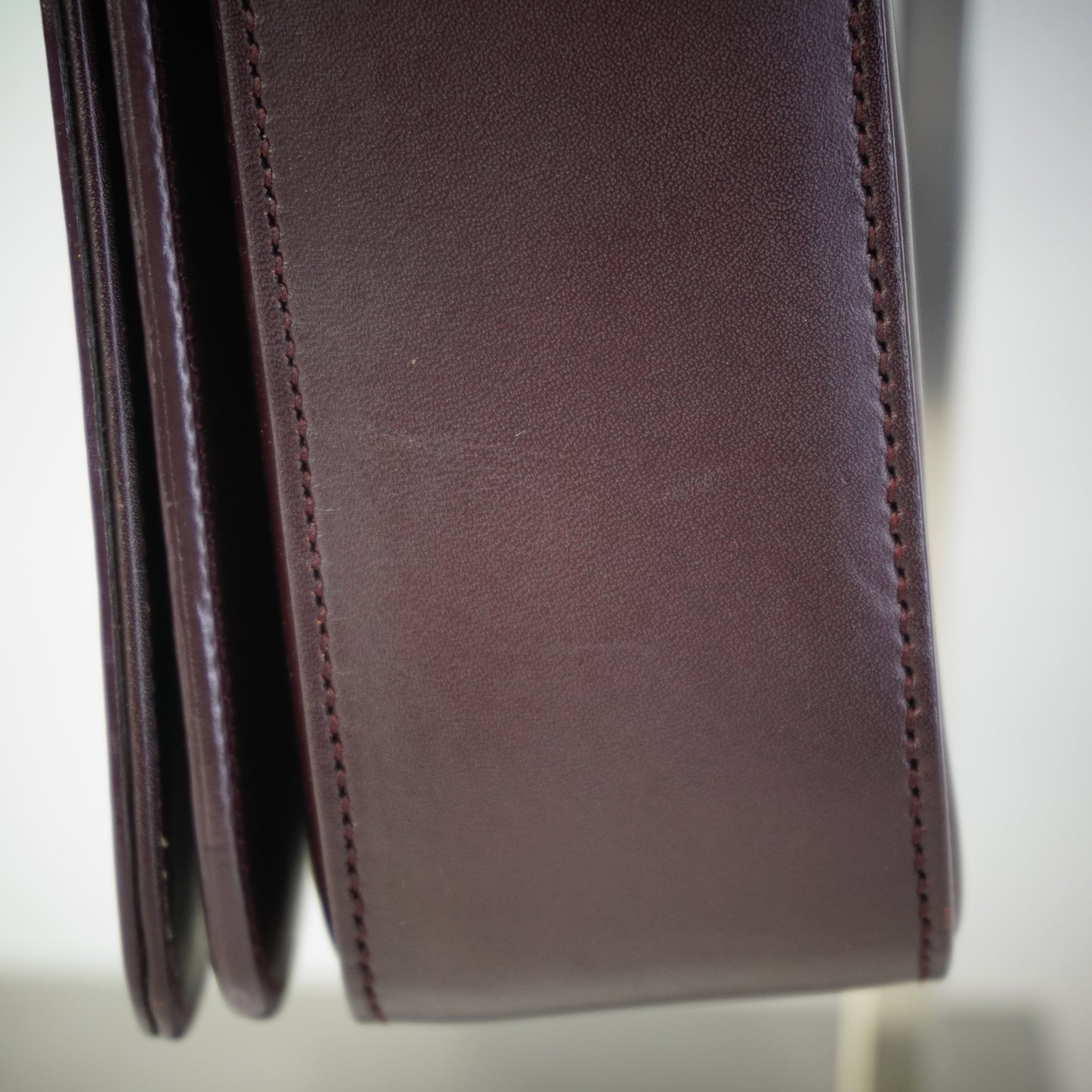 YSL	Universite Flap Burgundy Medium GHW