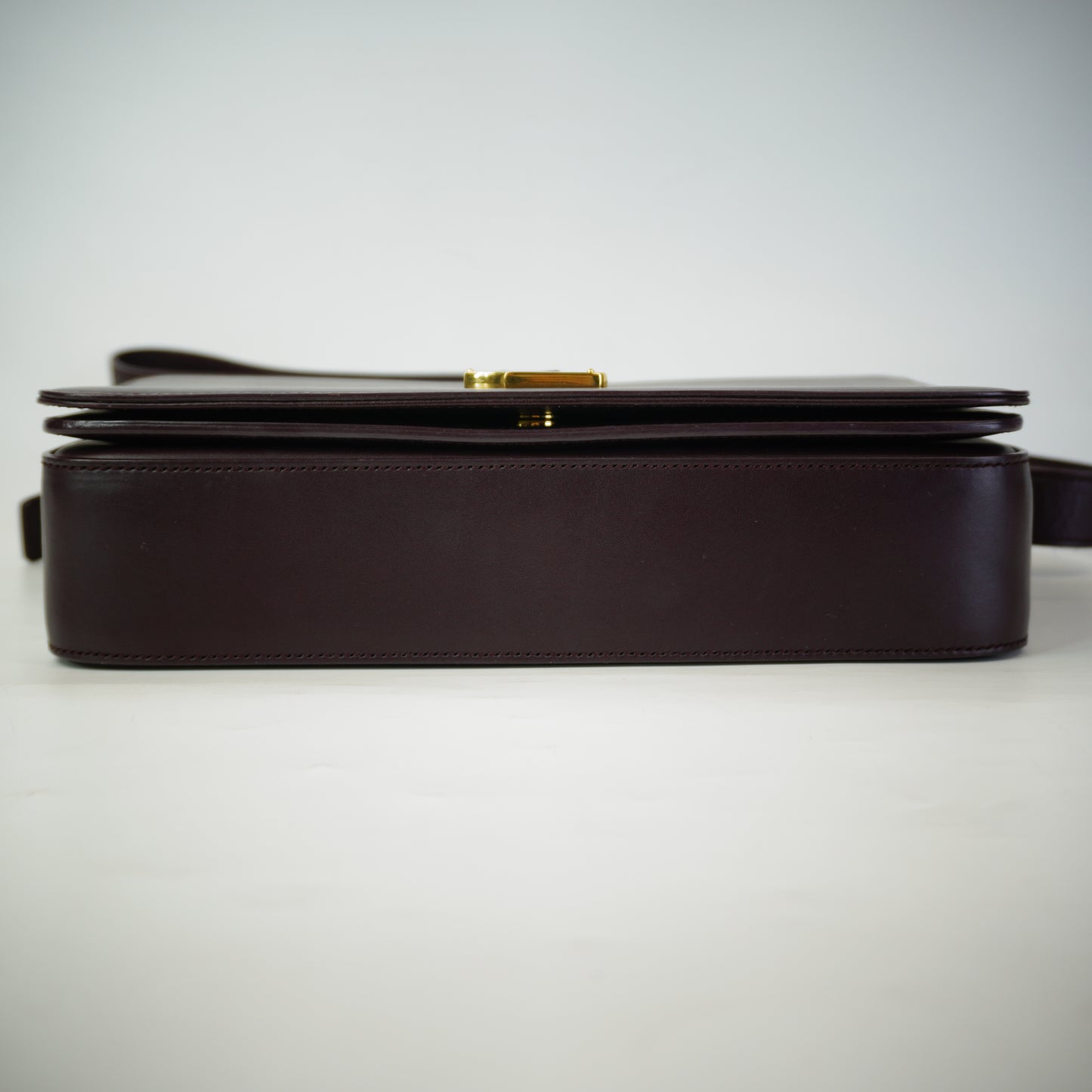 YSL	Universite Flap Burgundy Medium GHW