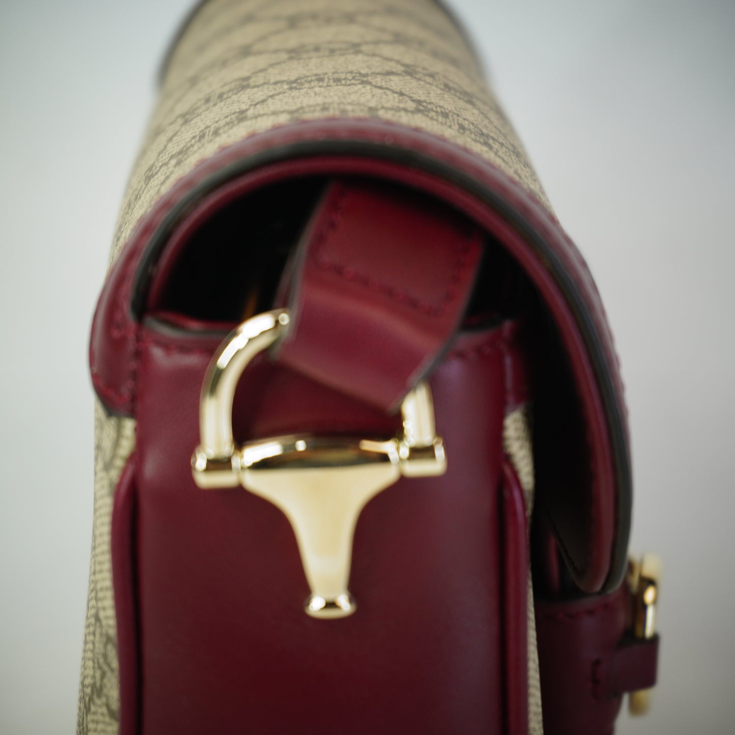 Gucci Horsebit 1955 Mini Burgundy GHW