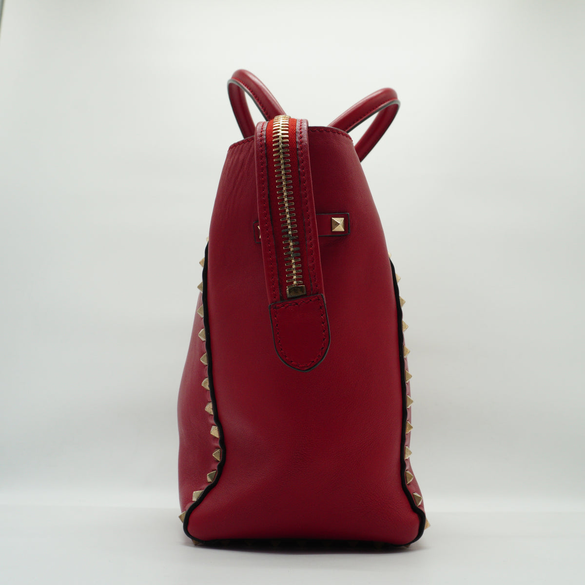 Valentino Rockstud Double Handle Tote Bag GHW Large