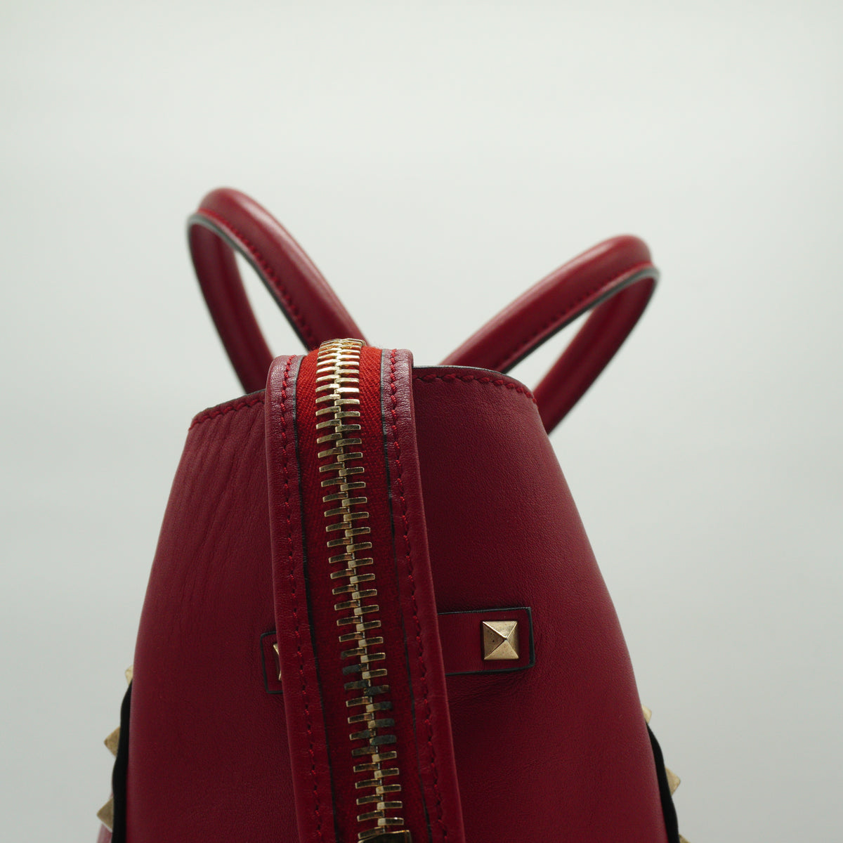 Valentino Rockstud Double Handle Tote Bag GHW Large