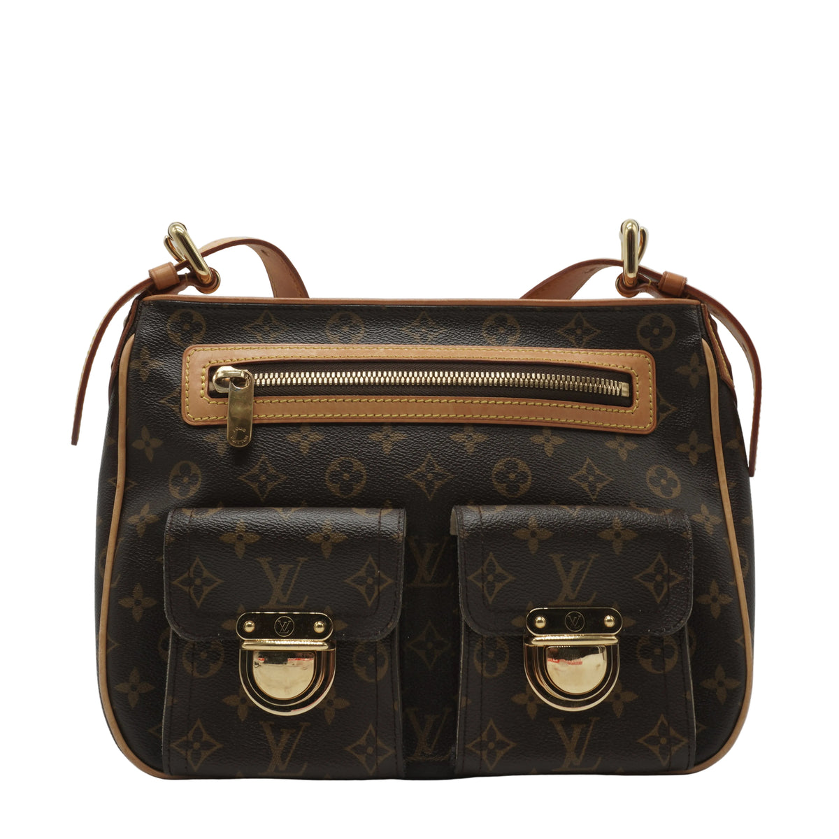 Louis Vuitton	Hudson GM Bag Monogram Canvas GHW